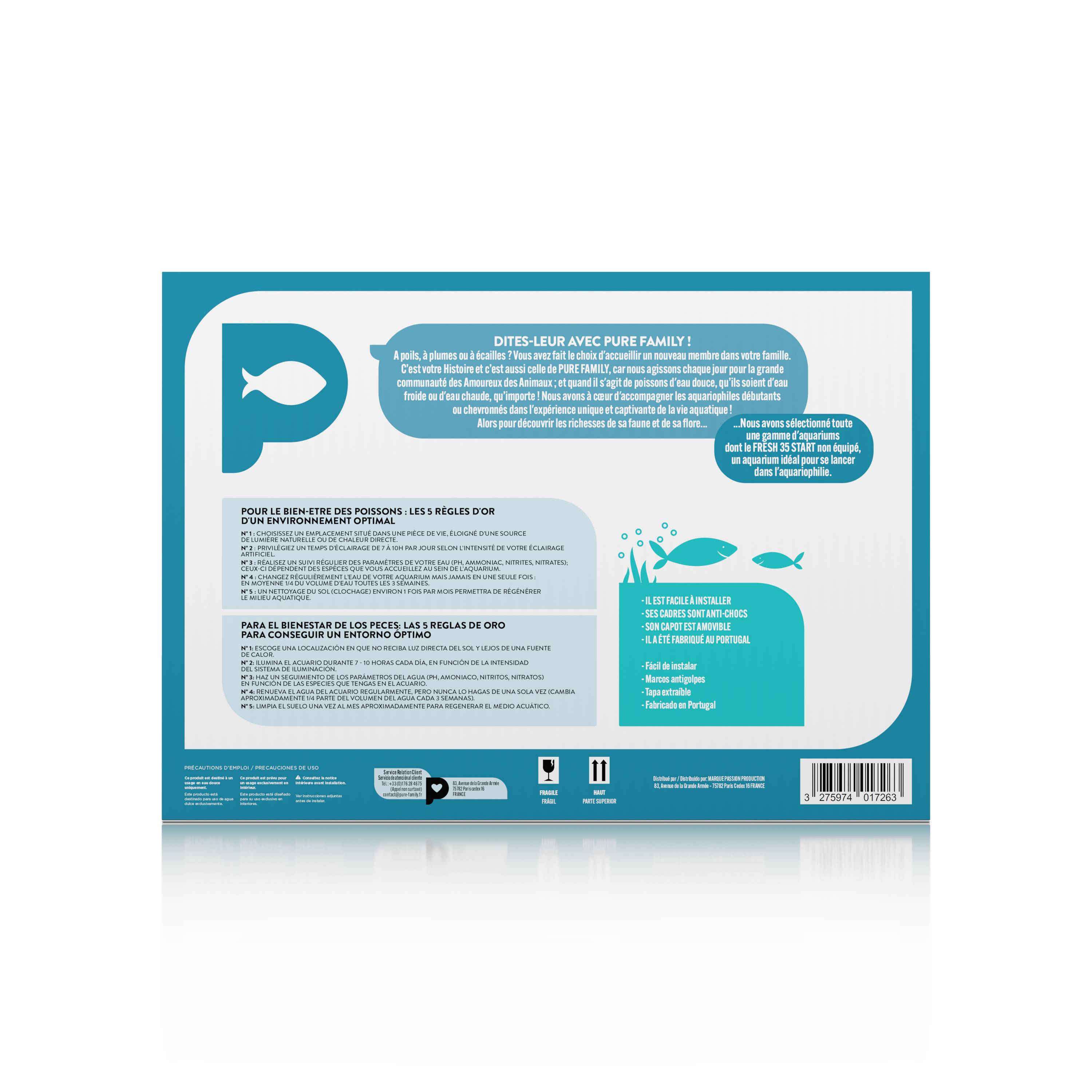 Pure Family - Aquarium Fresh 35 Start 35 noir 13 L - Pure Family - Image 6