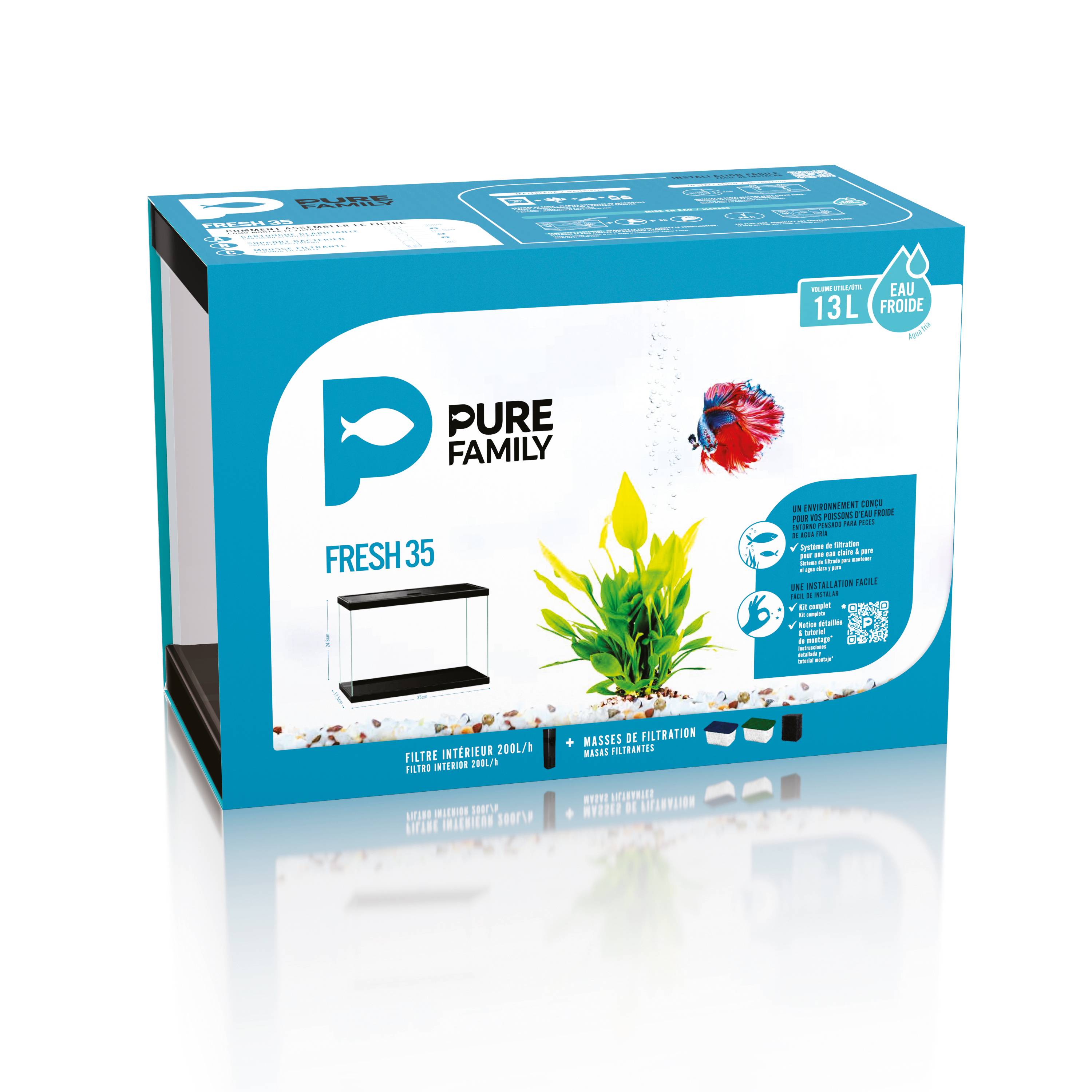 Pure Family - Aquarium Fresh 35 noir 13 L - Pure Family - Image 9