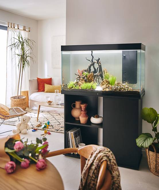 Pure Family - Aquarium pour poisson Tropical 102 XL noir 201 L - Pure Family - Image 1