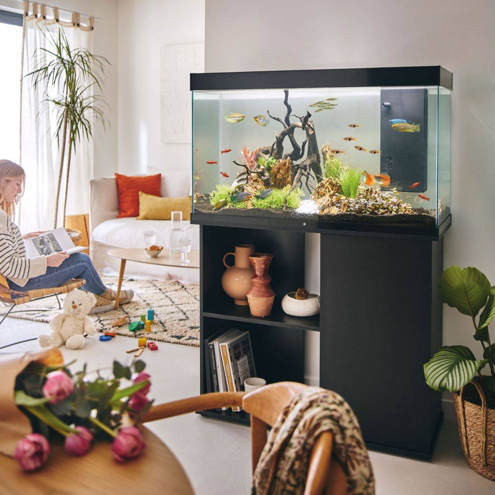 Pure Family - Aquarium pour poisson Tropical 102 XL noir 201 L - Pure Family - Image 2
