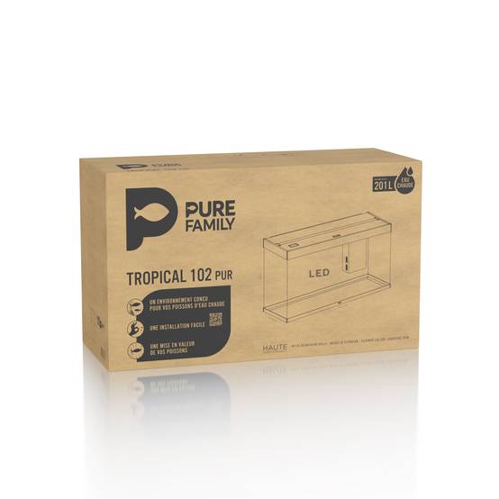 Pure Family - Aquarium pour poisson Tropical 102 XL noir 201 L - Pure Family - Image 7