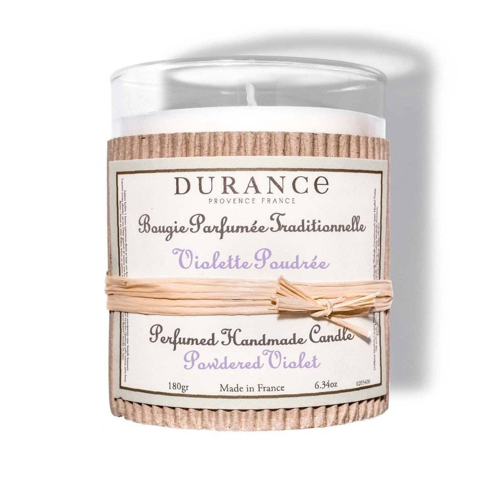 Durance - Bougie Parfumée Violette Poudrée 180 g - DURANCE - Image 1