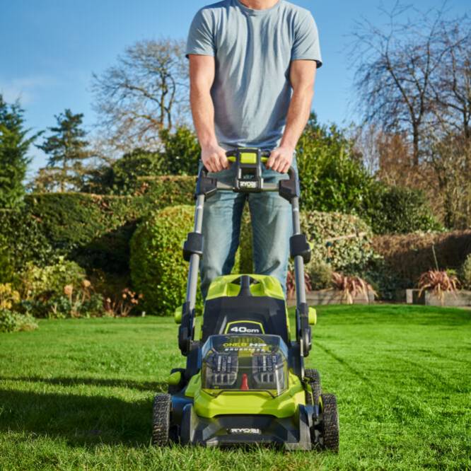 Ryobi - Tondeuse Batterie Brushless 18 V 40 cm 2 Bat 4.0 Ah - RYOBI - Imagen 14