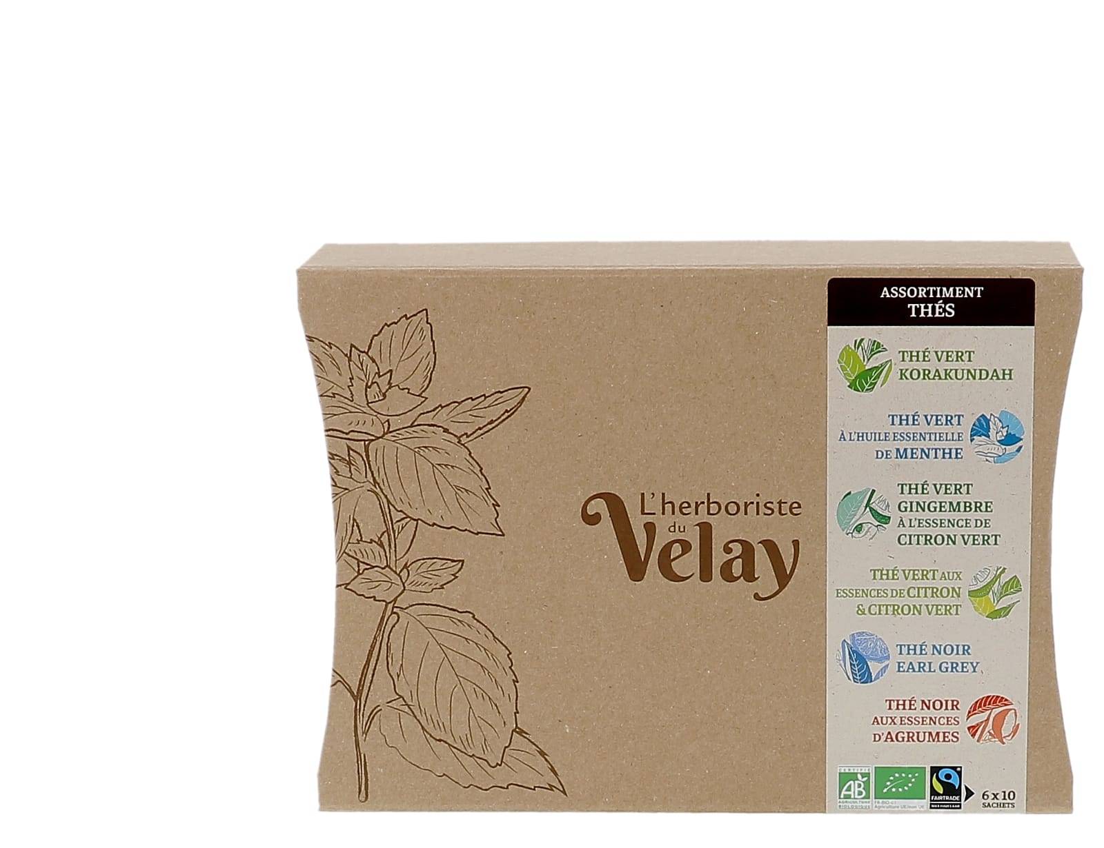 Herboriste du Velay - Coffret thés BIO x60  - L'Herboriste du Velay