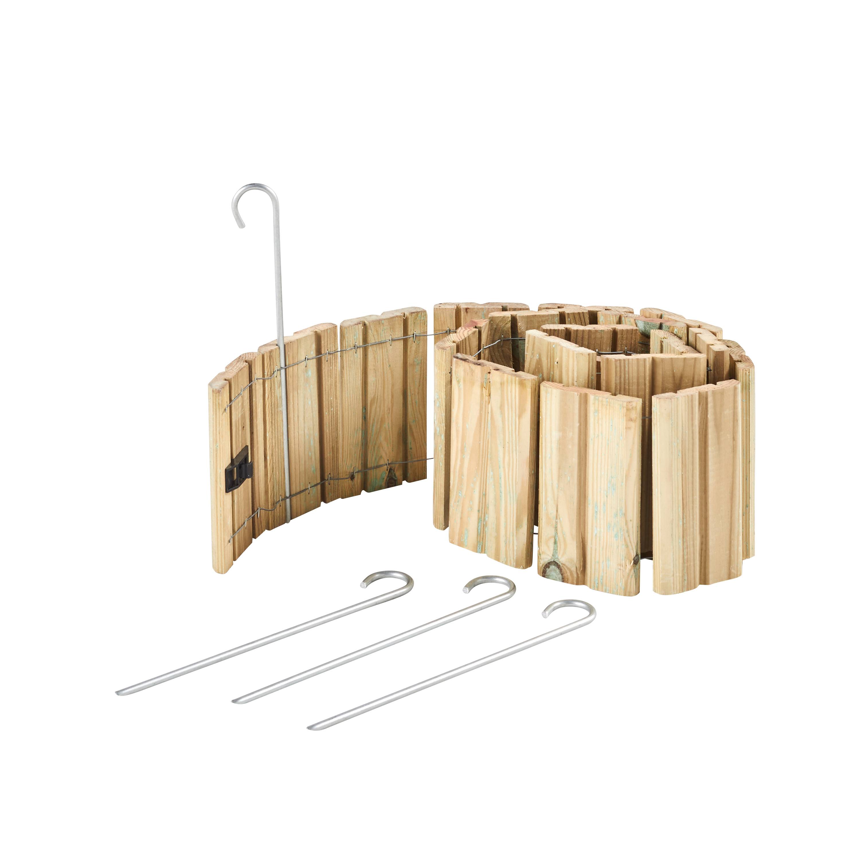 Cerland - Bordure à dérouler bois CALA H 15 cm L 180 cm – Cerland