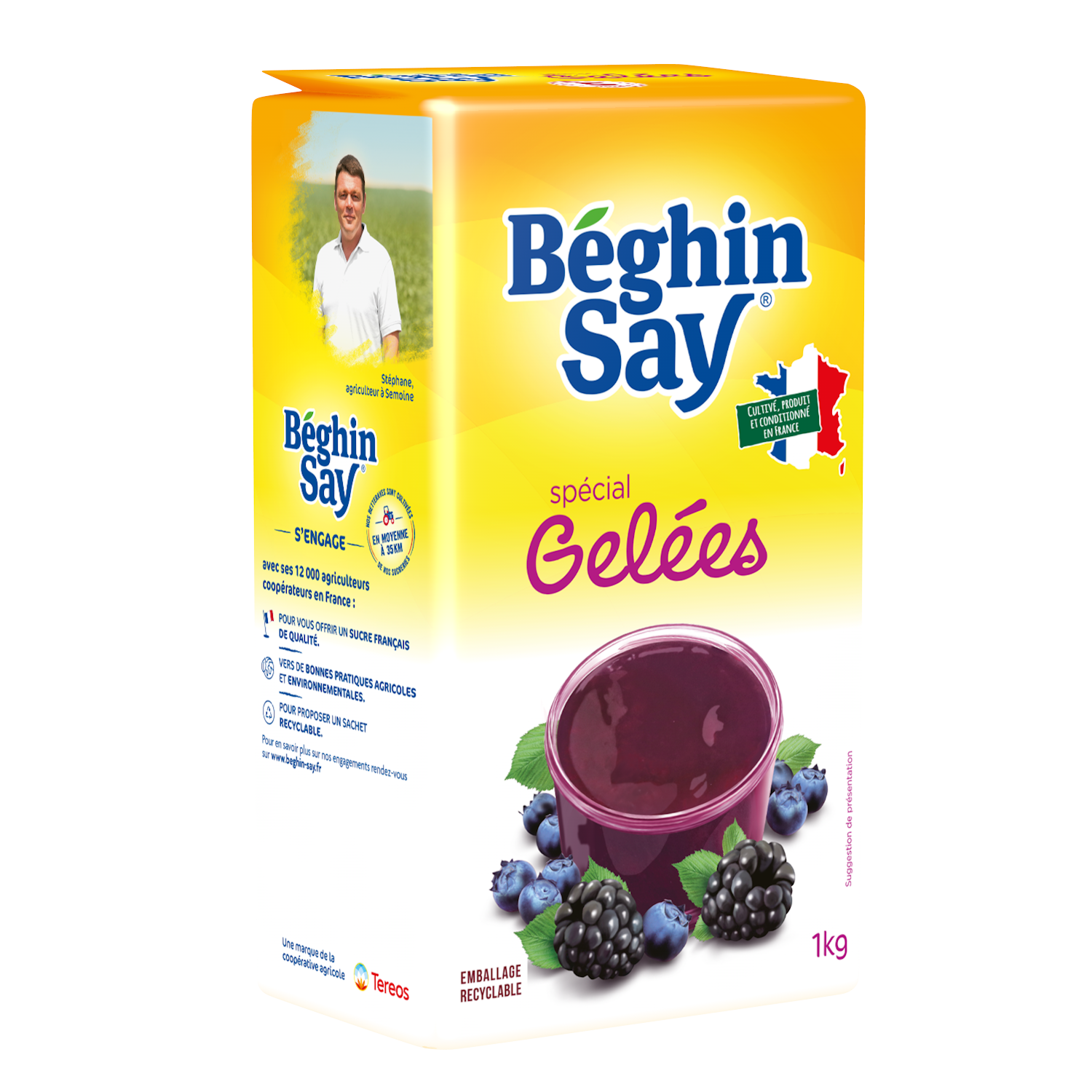 Beghin Say - Sucre blanc spécial gelée 1 kg - Beghin Say