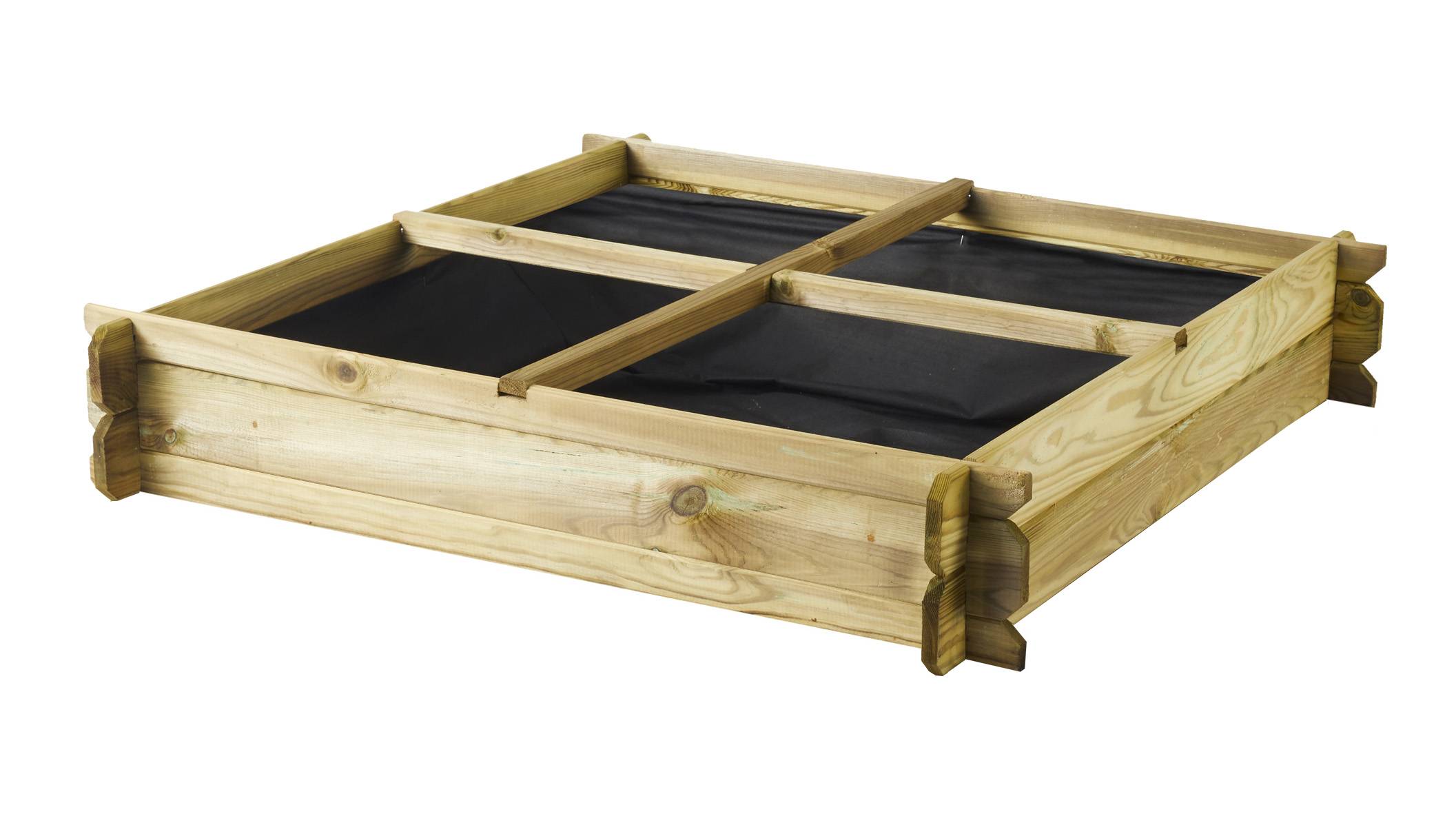 Cerland - Carré potager en bois Basile L. 1 x l. 1 x H. 0,18 m - Cerland - Image 2