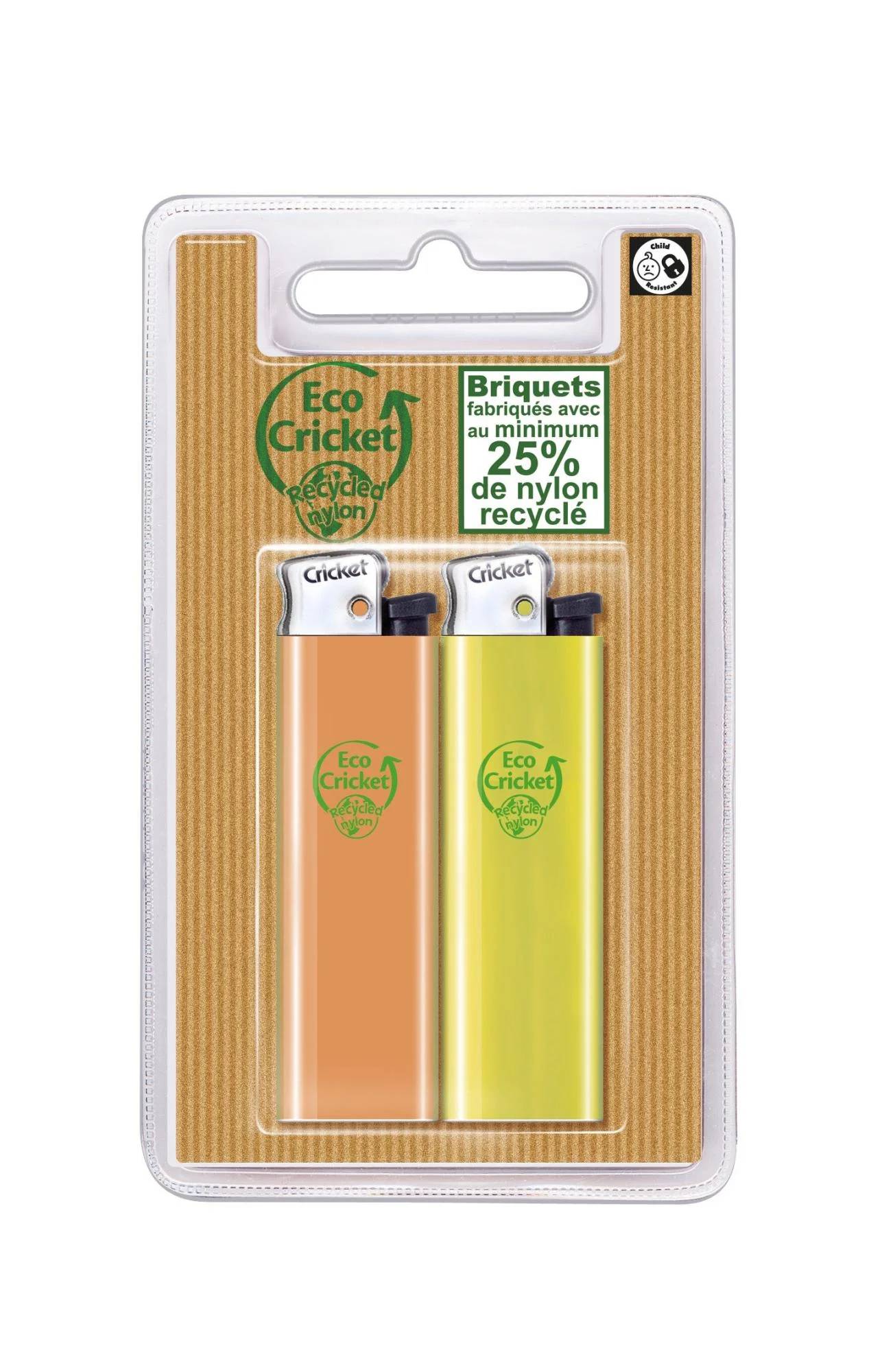 Briquets Nylon Auto-extinguible Lot de 2 - CRICKET - Imagen 2