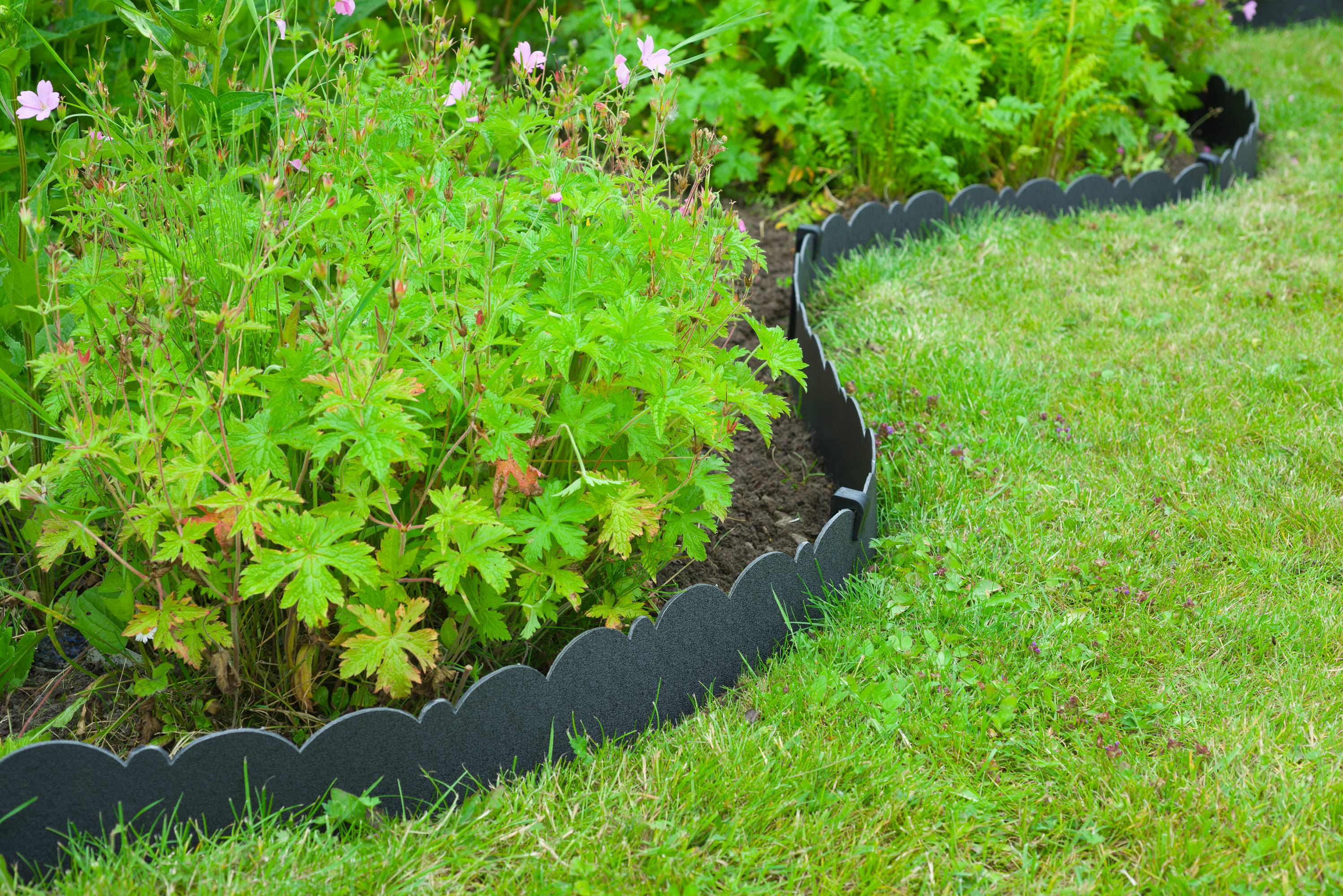 Bordure de jardin déco PE recyclé noir H 13 cm L 12 m - NATURE - Image 2