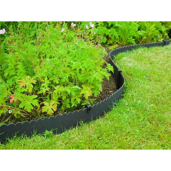 Bordure de jardin déco PE recyclé noir H 13 cm L 12 m - NATURE - Image 6