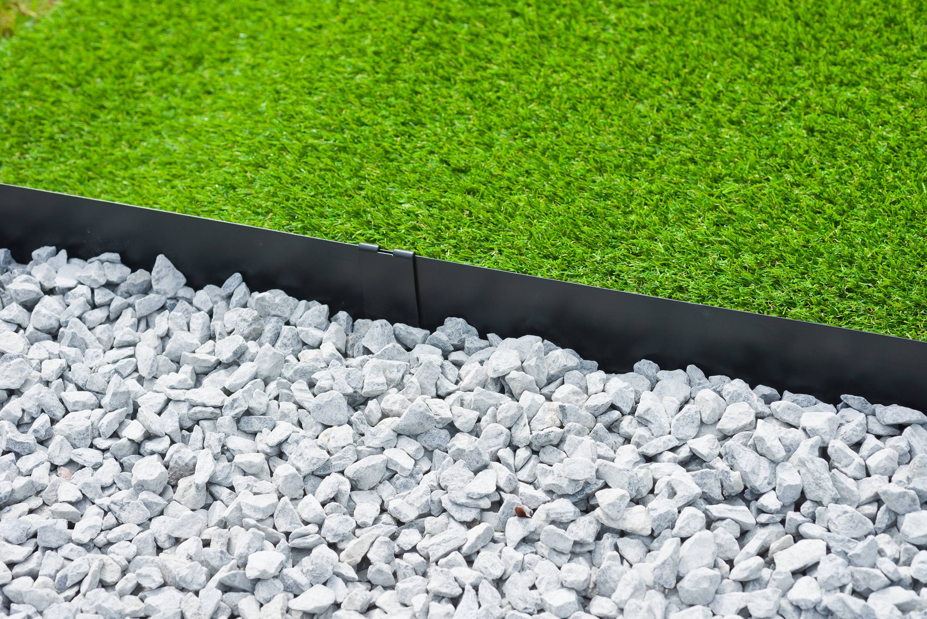 Bordure Jardin Acier Galvanisé Noir Mat H 10,2 cm L 2,64 m NATURE - Imagen 1