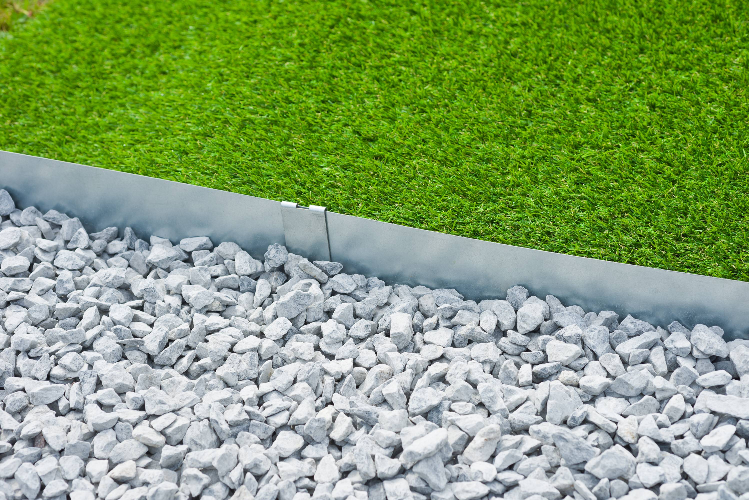 Lot de 3 bordures jardin acier galvanisé gris L 91,4 x H 10,2 cm - NATURE - Imagen 5