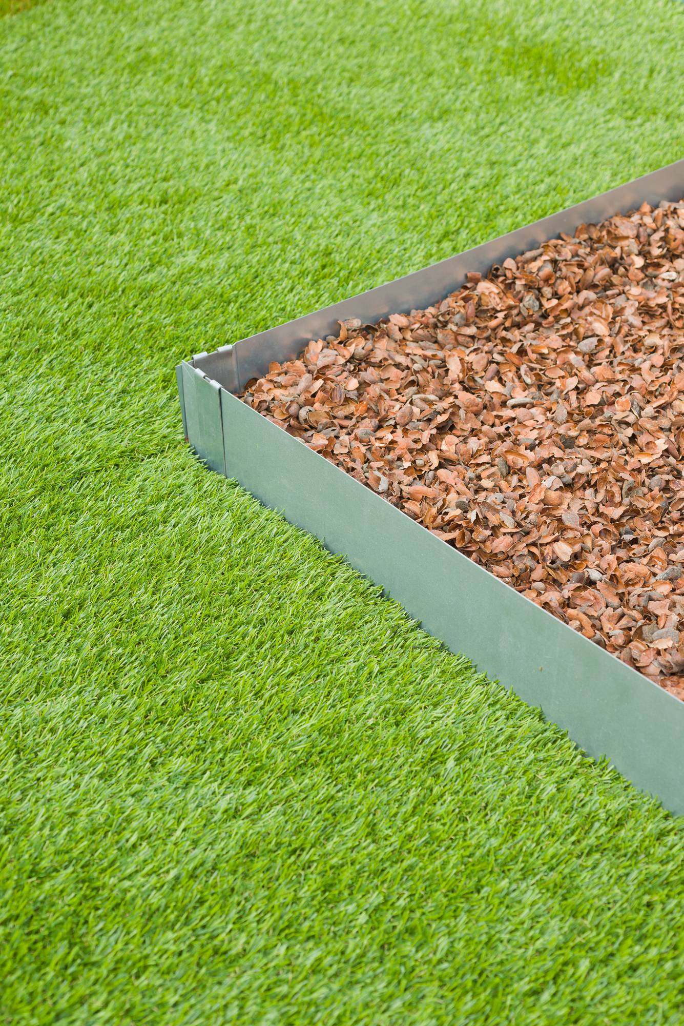 Lot de 3 bordures jardin acier galvanisé gris L 91,4 x H 10,2 cm - NATURE - Imagen 3