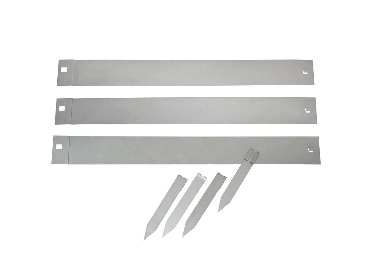 Lot de 3 bordures jardin acier galvanisé gris L 91,4 x H 10,2 cm - NATURE - Imagen 6