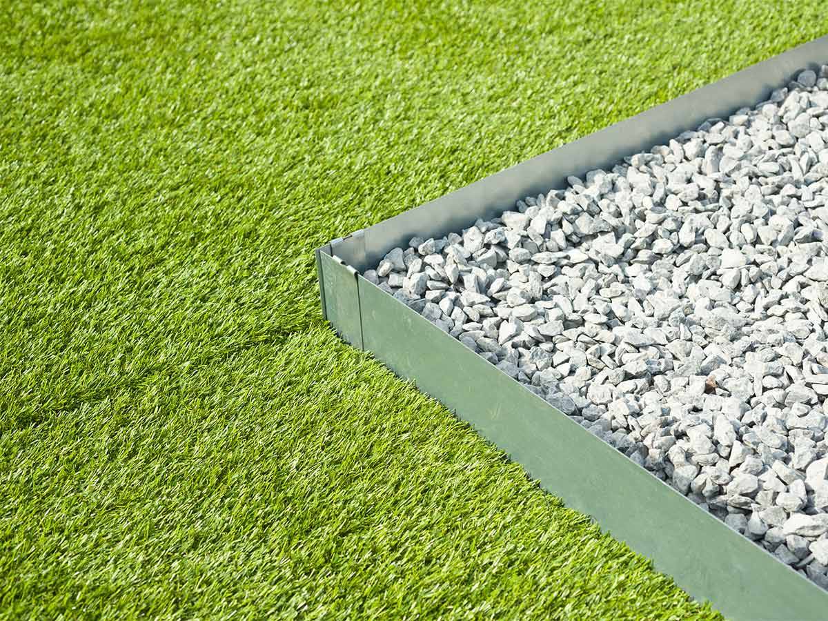 Lot de 3 bordures jardin acier galvanisé gris L 91,4 x H 10,2 cm - NATURE - Imagen 9