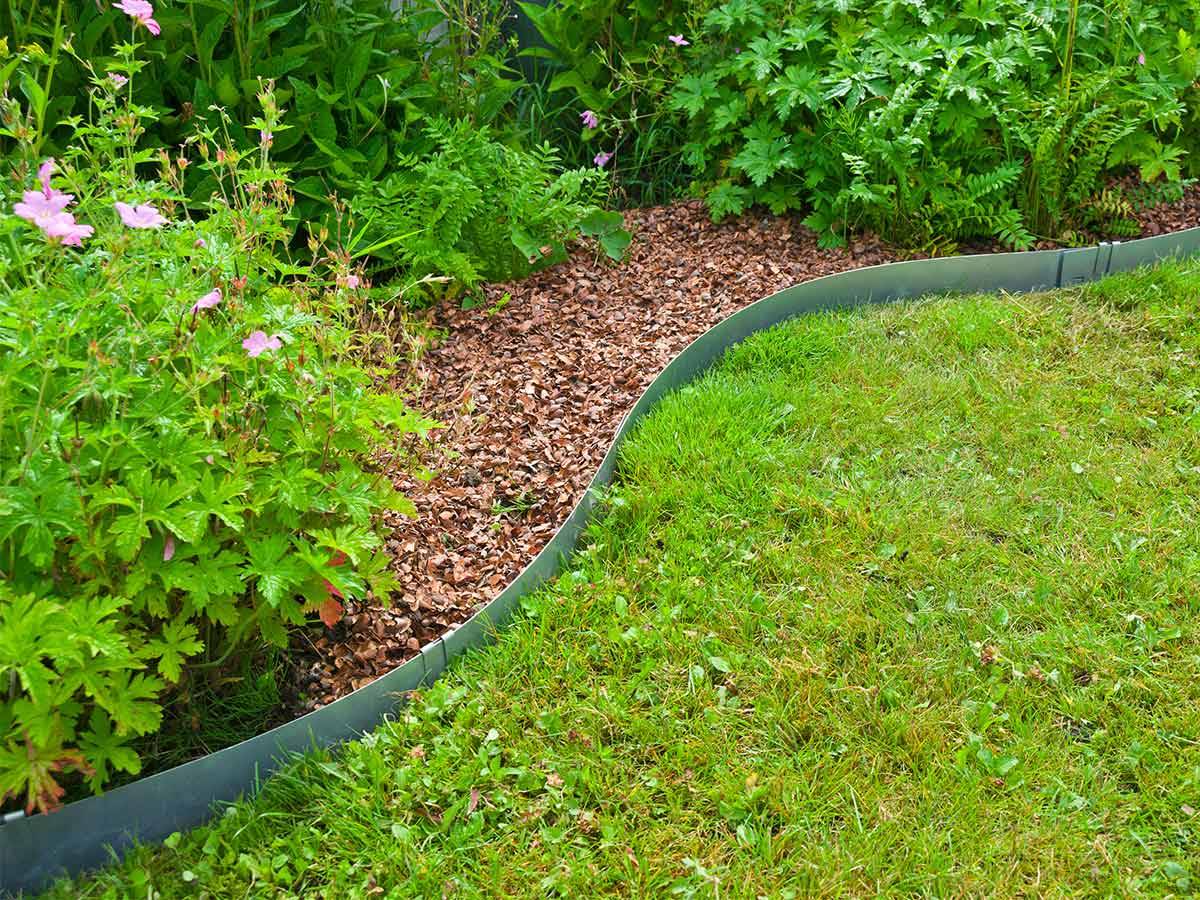 Lot de 3 bordures jardin acier galvanisé gris L 91,4 x H 10,2 cm - NATURE - Imagen 7