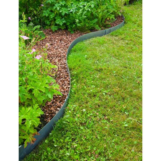 Lot de 3 bordures jardin acier galvanisé gris L 91,4 x H 10,2 cm - NATURE - Image 11