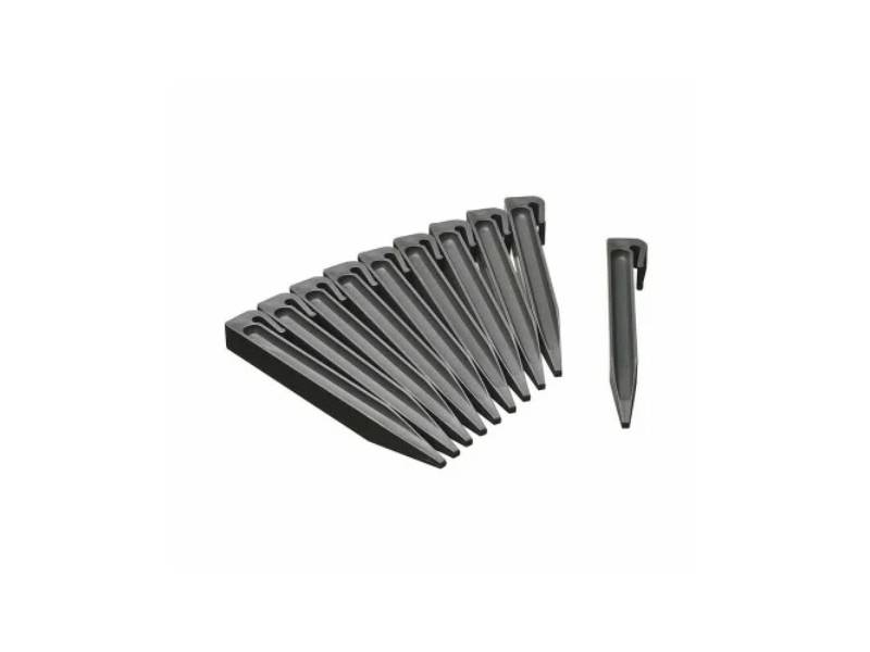Ancres pour bordure polypropylène recyclé noir 19,5 cm - NATURE - Image 2