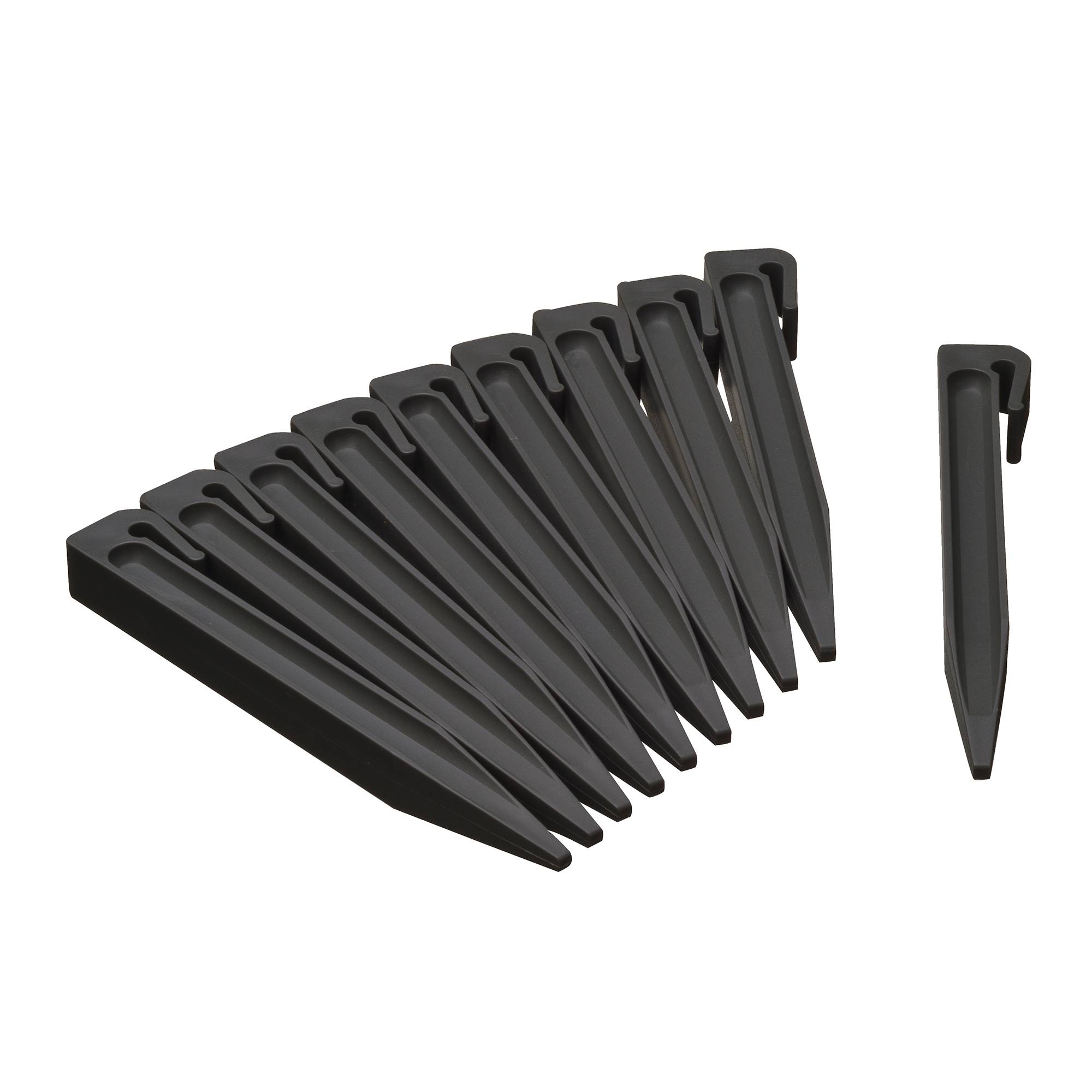 Ancres pour bordure polypropylène recyclé noir 19,5 cm - NATURE - Image 1