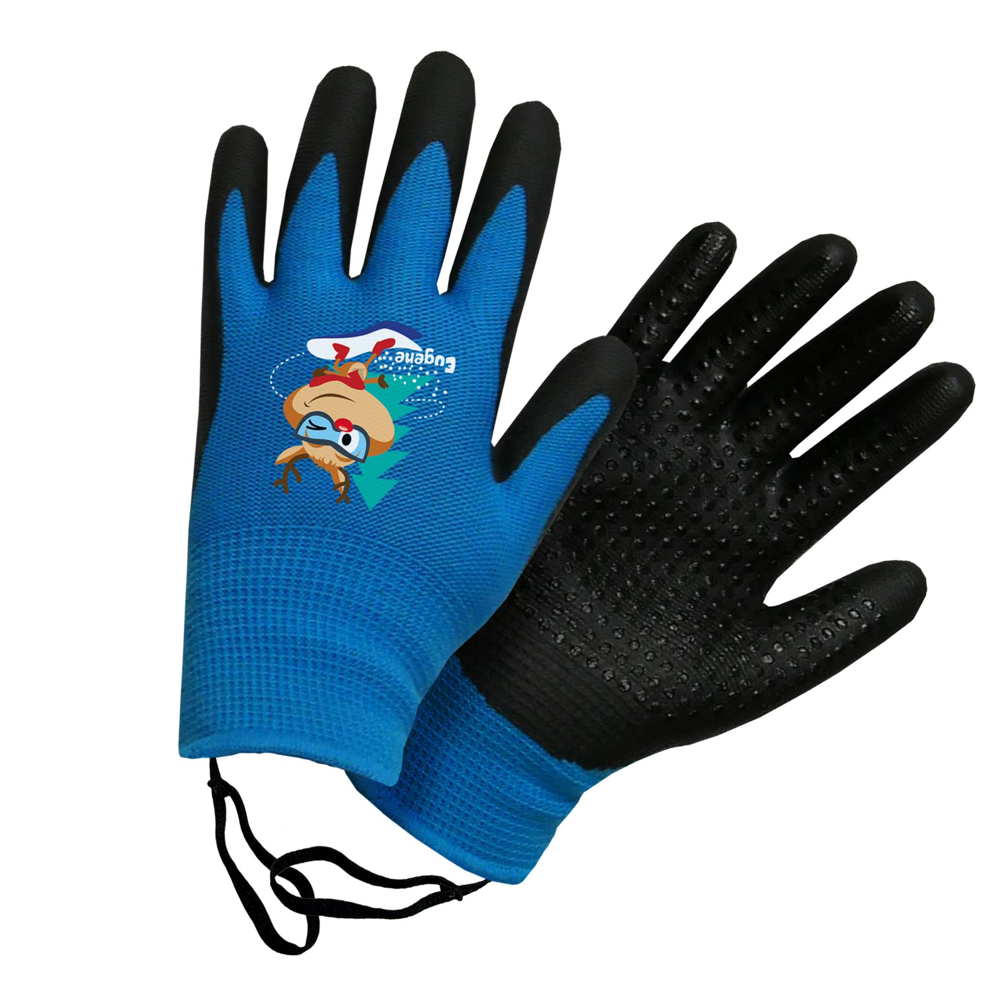 Rostaing - Gants enfant fins & chauds bleu Eugène le renne - 6-8 ans - Imagen 1