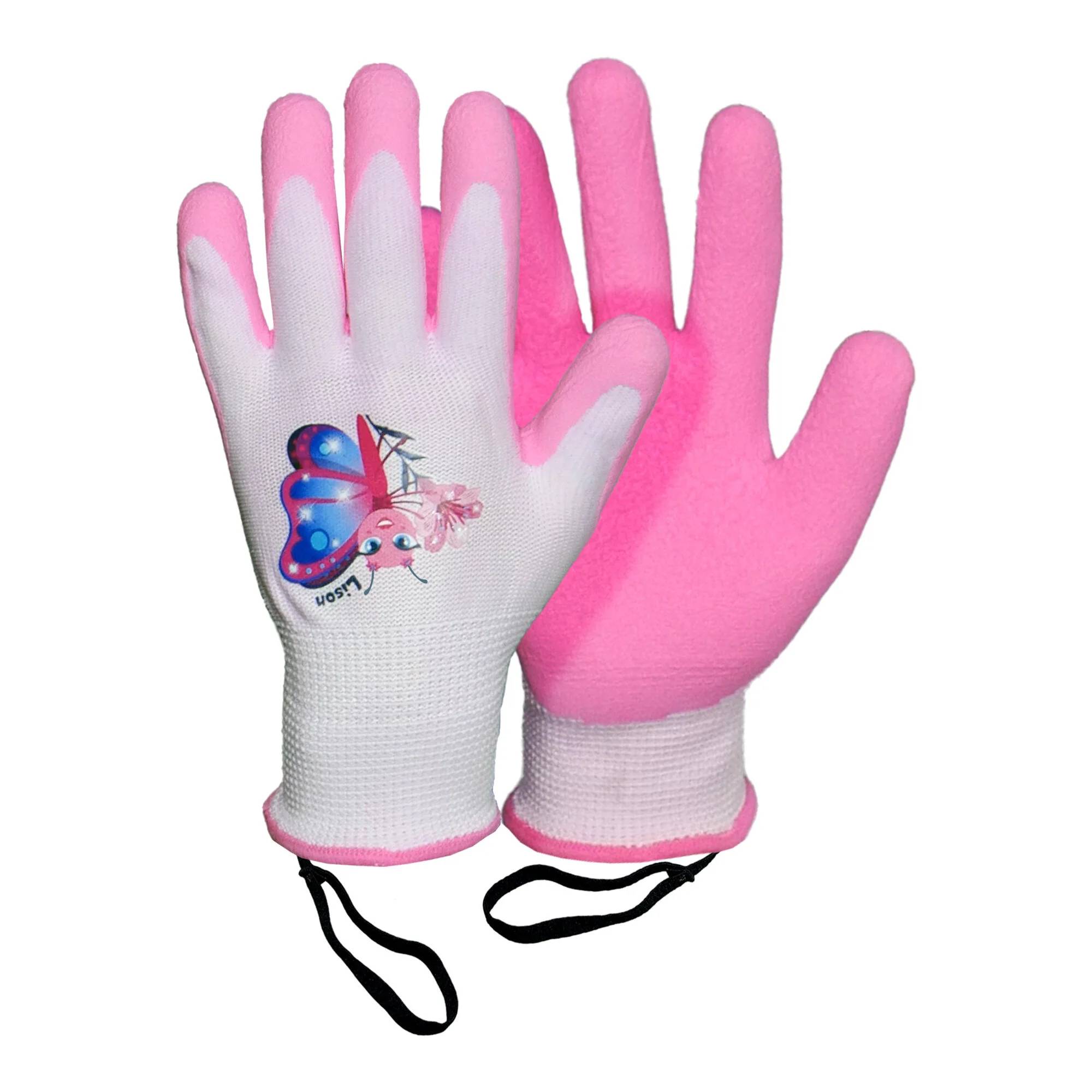 Rostaing - Gants Enfant Fins Rose Lison le Papillon Jardinage - 4-6 ans - Imagen 5