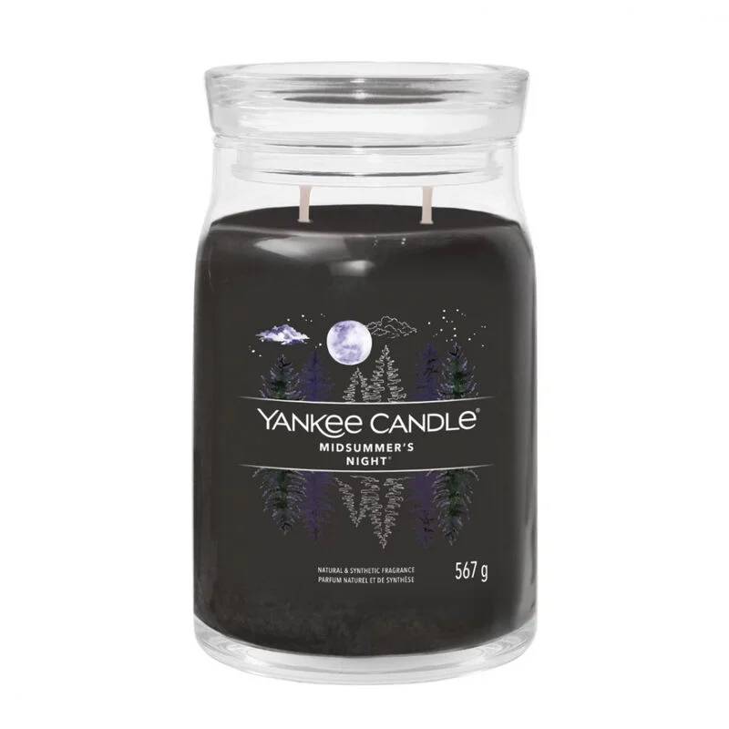 Bougie Nuit D'été Grand Modèle Verre Noir Ø 9,3 cm H 15,7 cm -