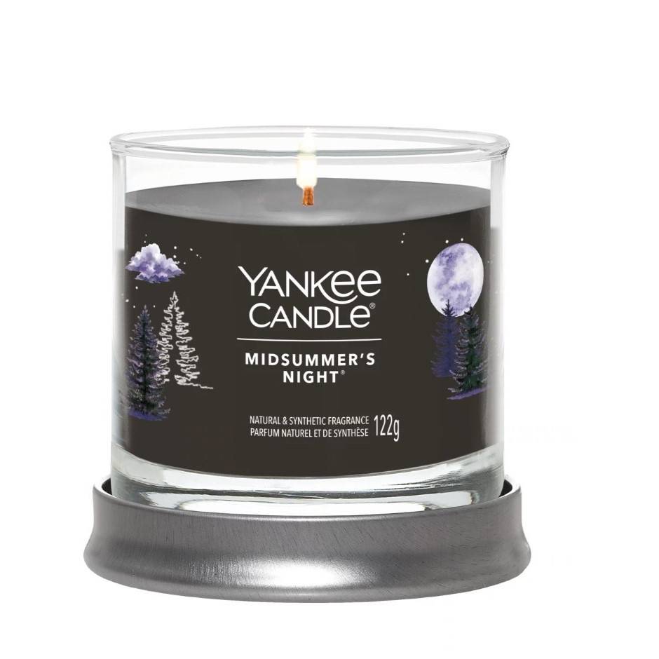 Yankee Candle - Bougie parfumée Midsummer's Night verre noir 8 cm - YANKEE CANDLE - Image 4