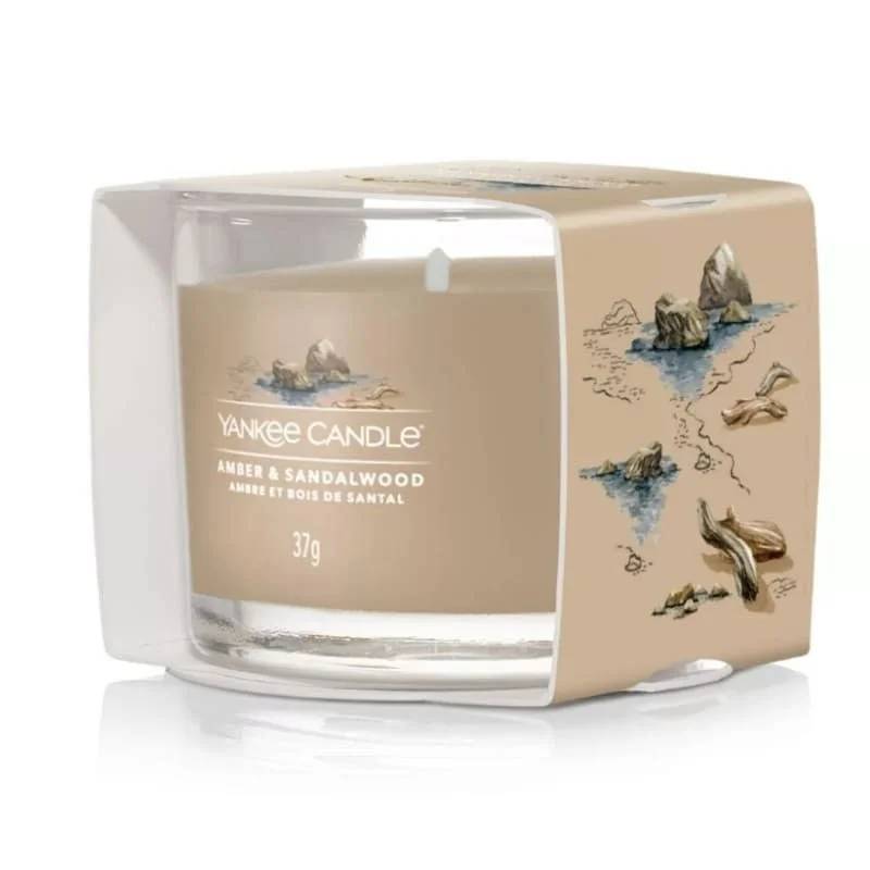Bougie votive verre ambre bois de santal - YANKEE CANDLE