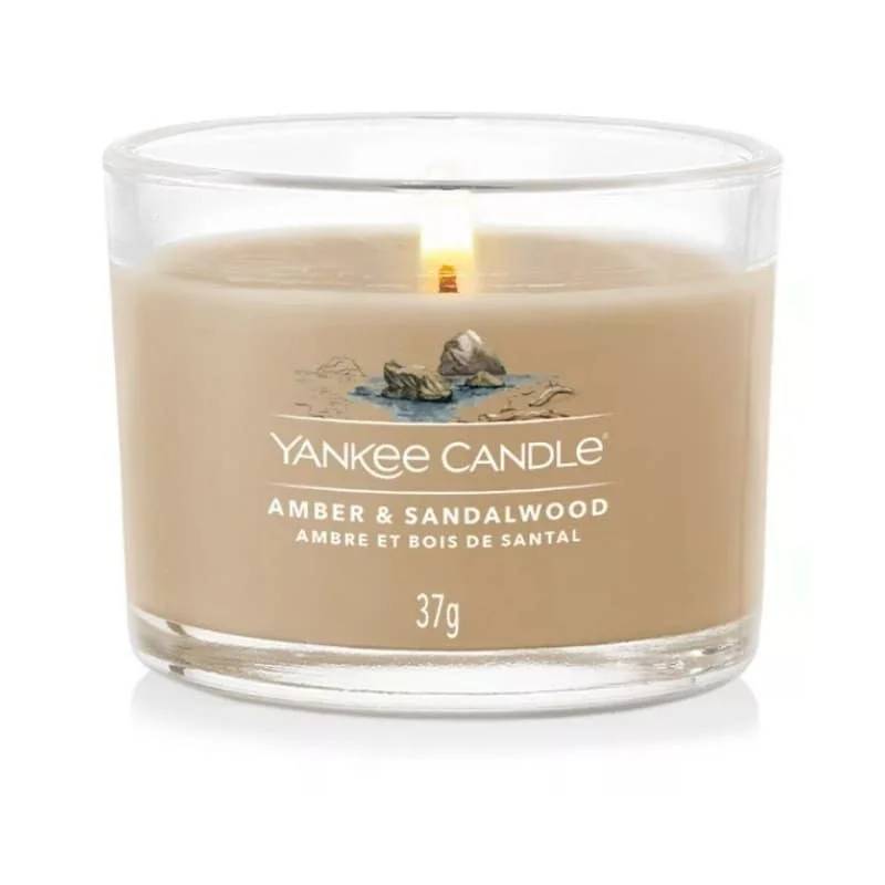 Bougie votive verre ambre bois de santal - YANKEE CANDLE - Imagen 2
