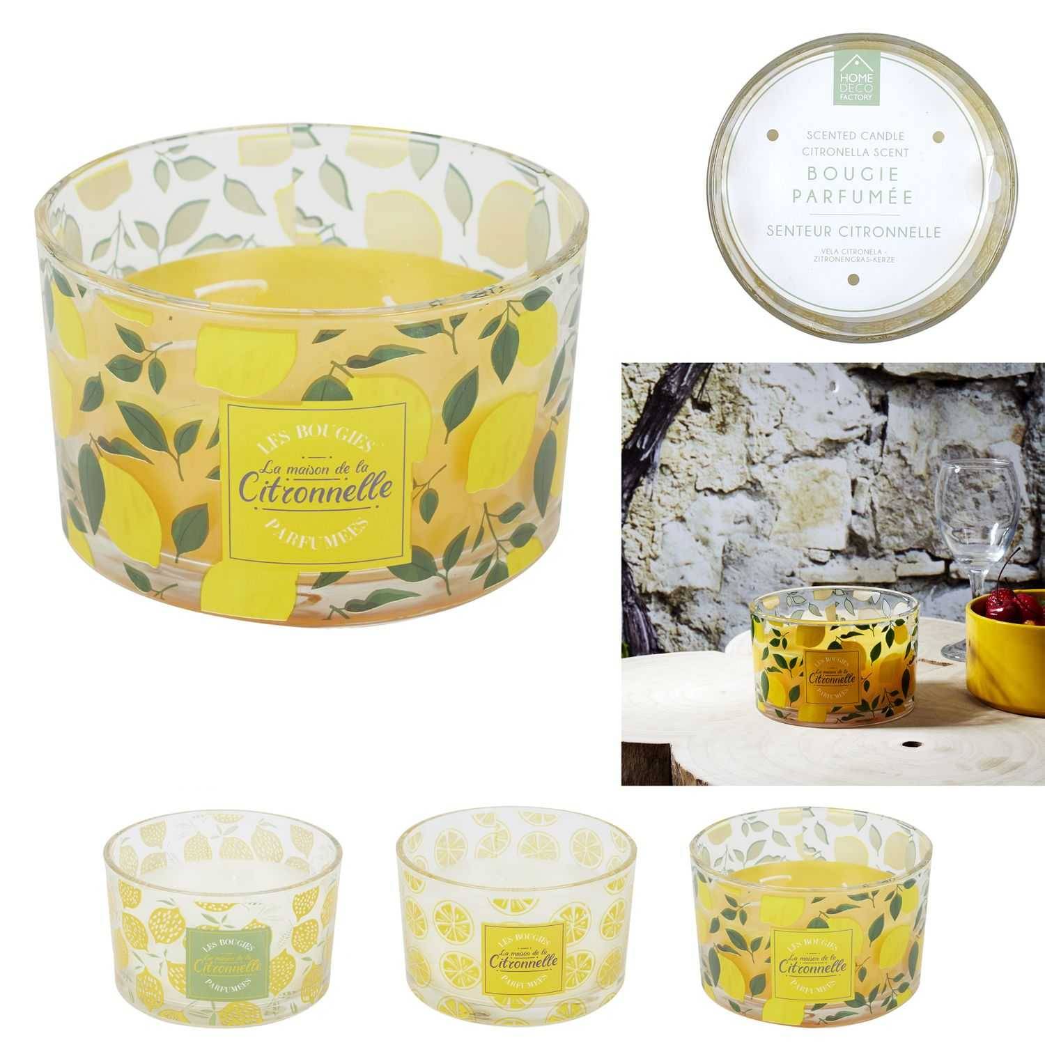 BOUGIE PARFUMEE CITRONNELLE 3 MECHES M12
