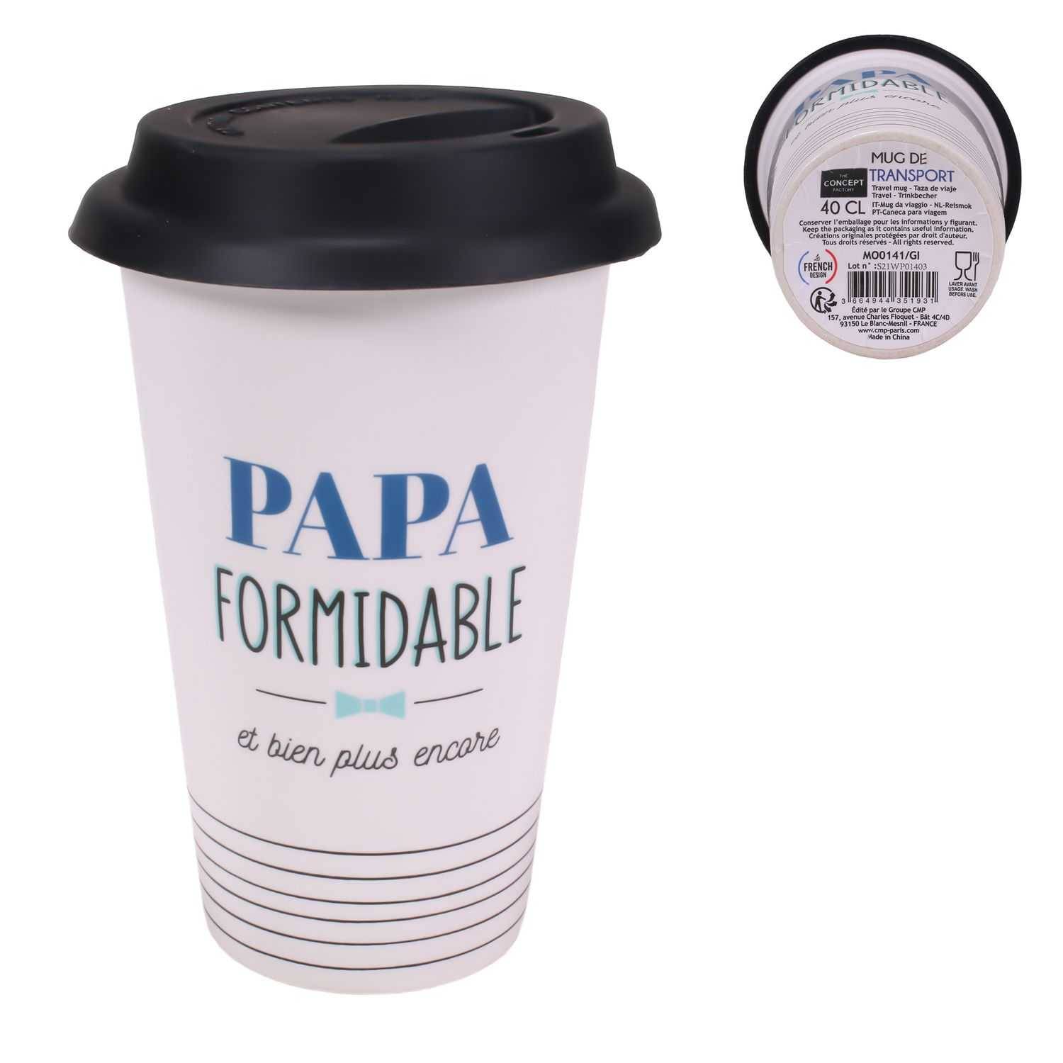 MUG DE TRANSPORT PAPA 40 CL M12