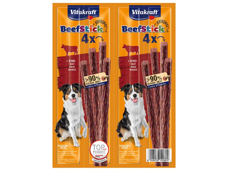Beef Stick Friandises Chien Boeuf Lot de 4 - VITAKRAFT - Imagen 1
