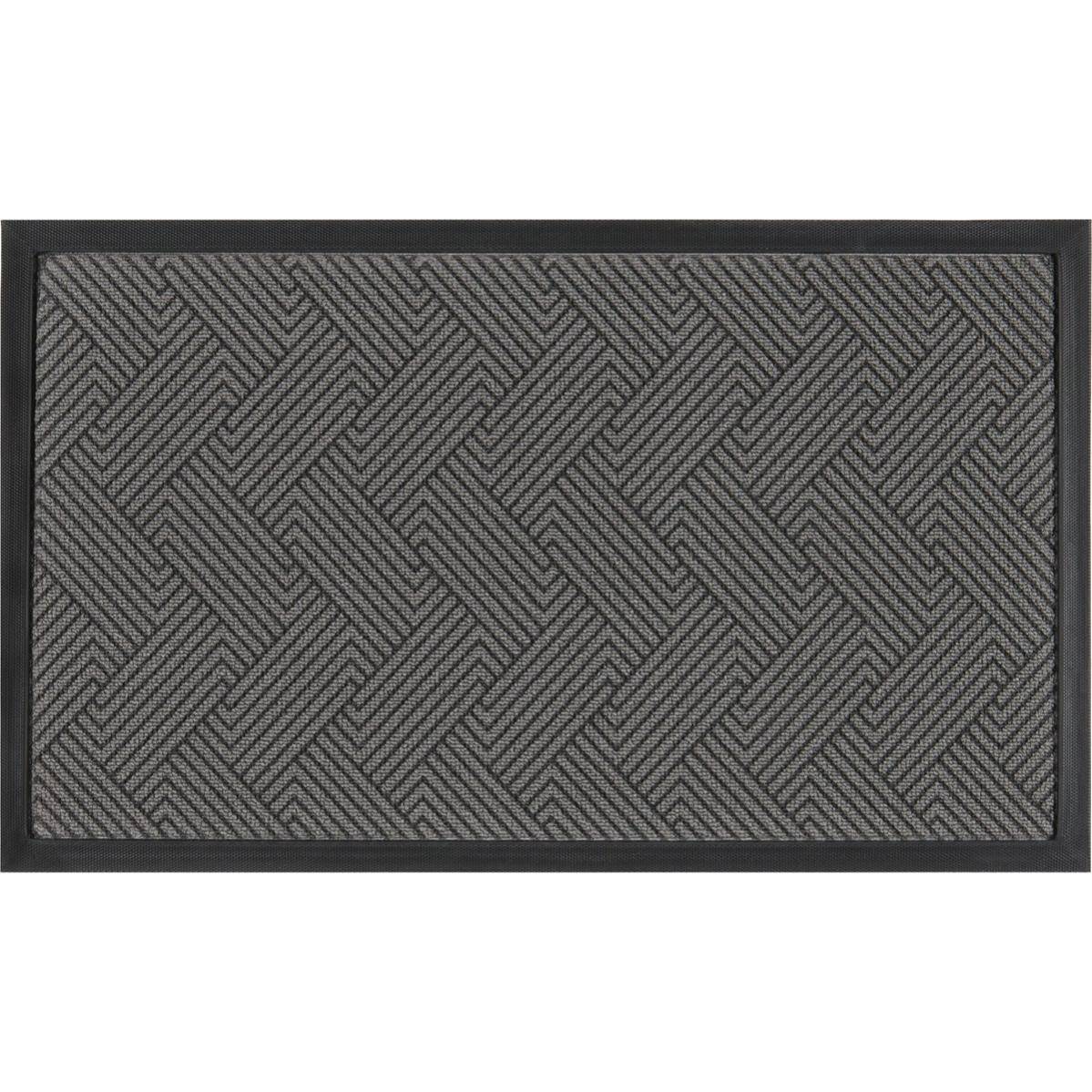 Tapis Antidérapant Brossant Gris 76 x 46 cm - CORYL - Image 2