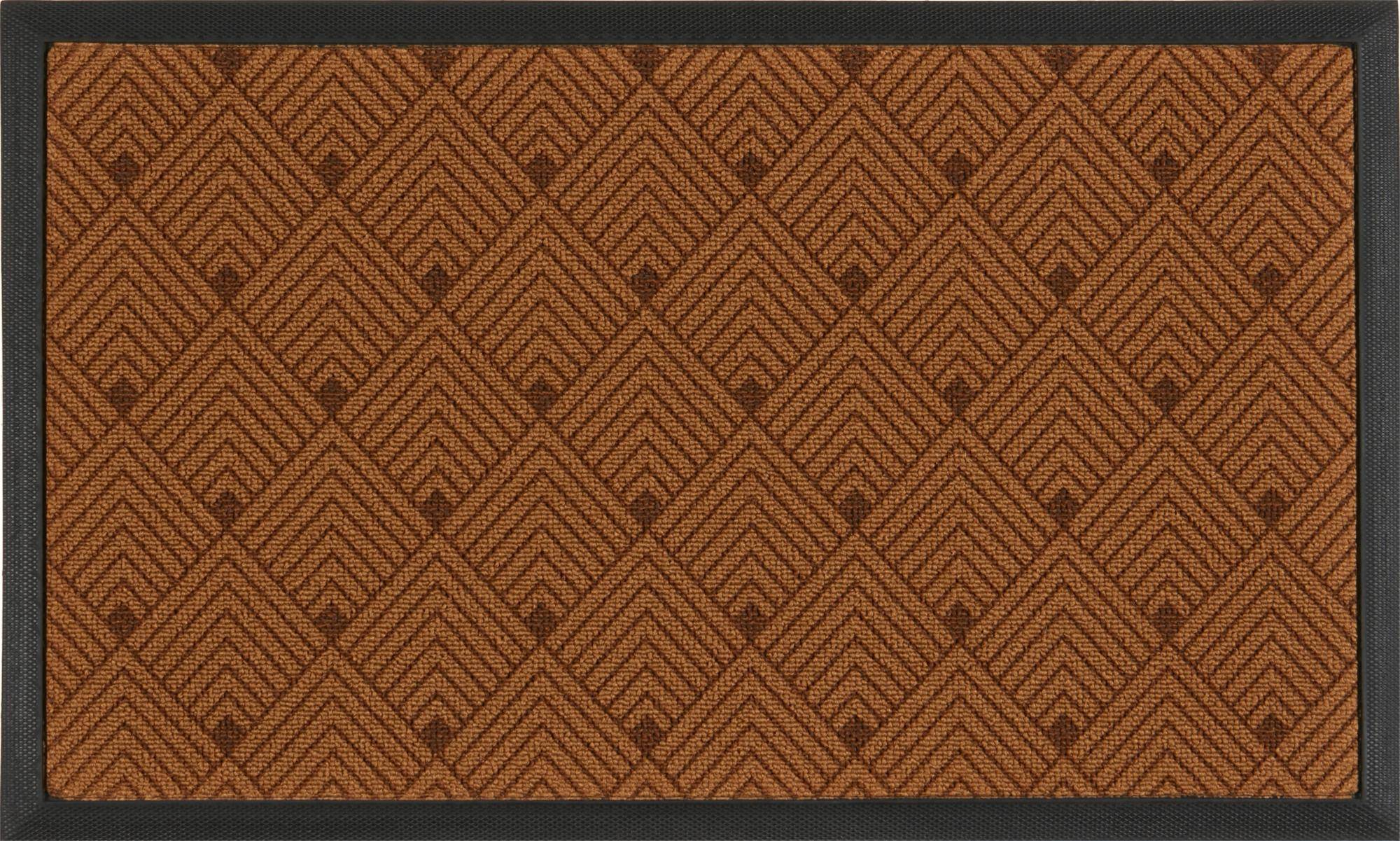 Tapis Gien Arty Antidérapant Brossant Ocre 45x75 cm – CORYL - Image 1