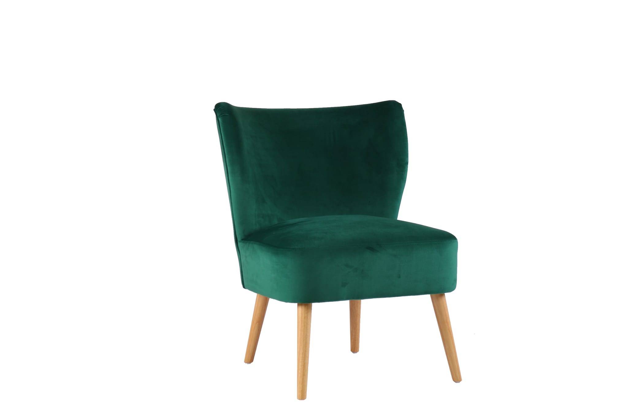 Ecloz - Fauteuil Velours Vert - ECLOZ