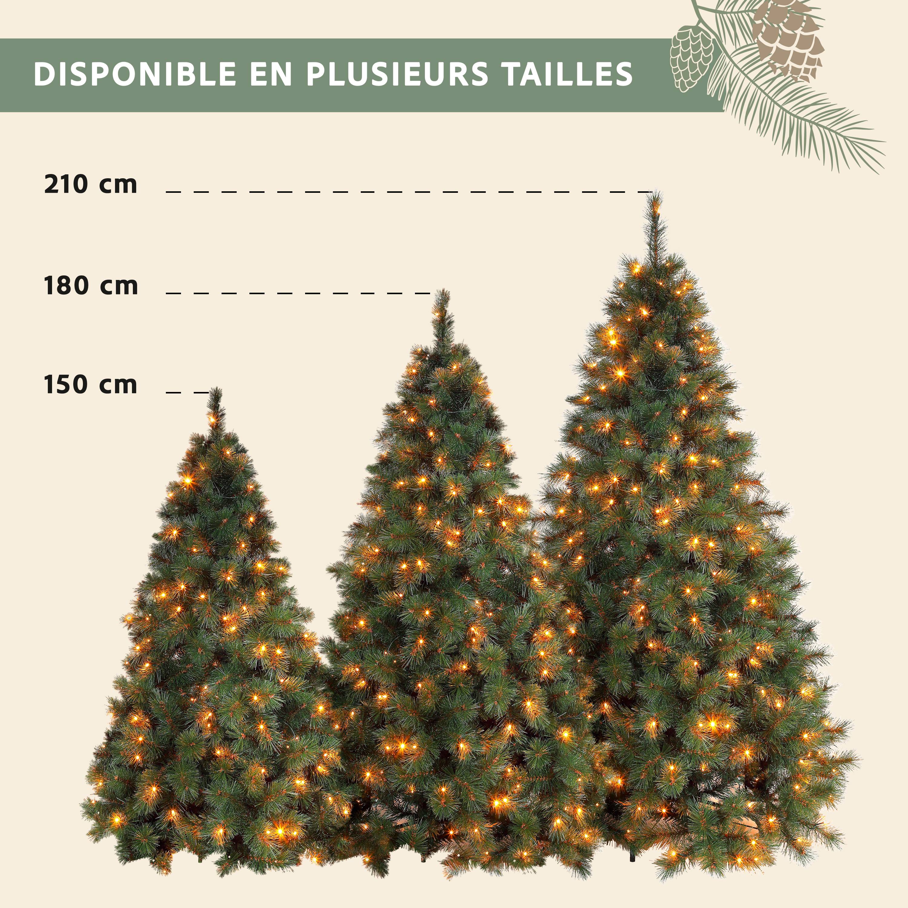 Ecloz - Sapin de Noël artificiel Huez lumineux - 210 cm - ECLOZ - Imagen 5