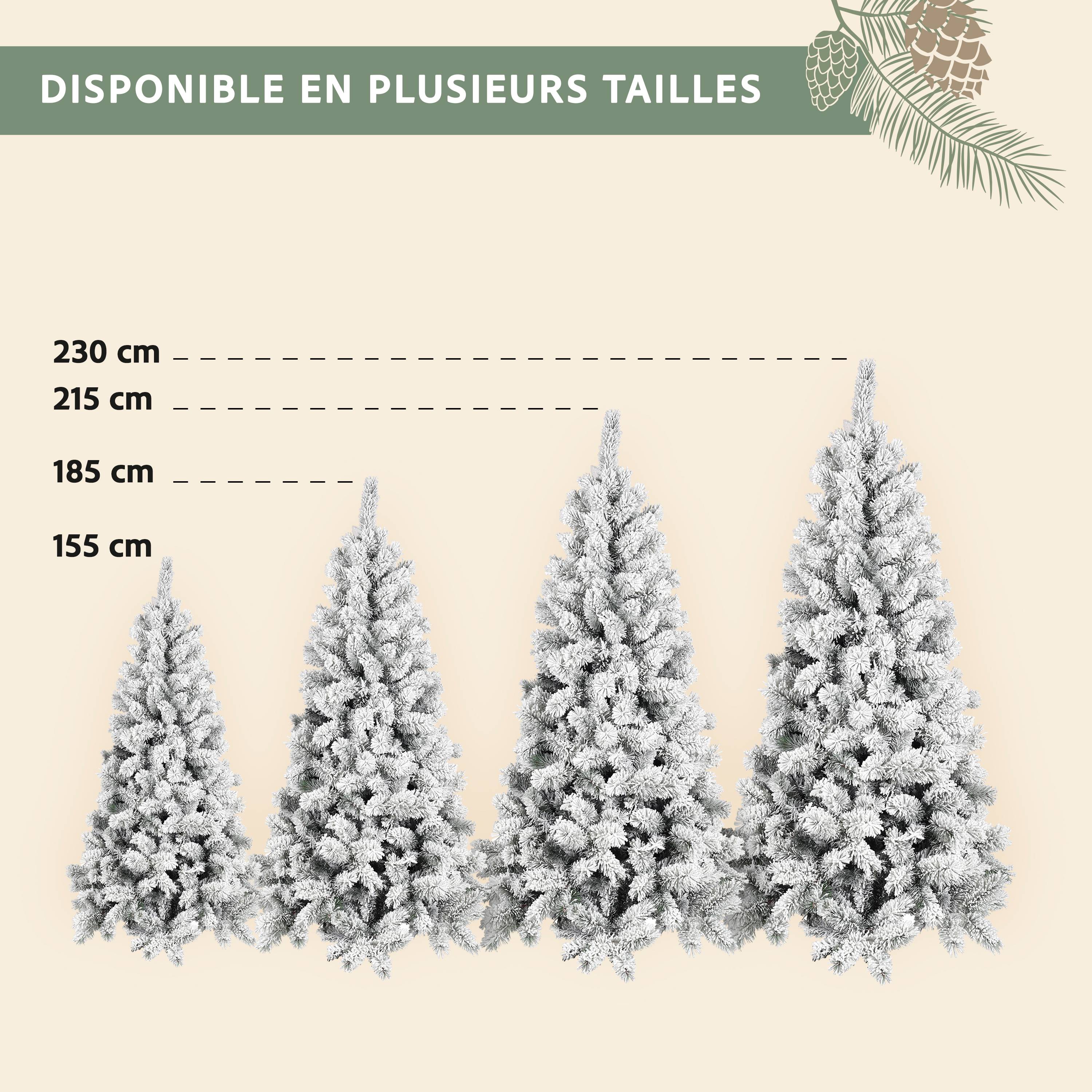 Ecloz - Sapin de Noël artificiel Morzine enneigé - 185 cm - ECLOZ - Imagen 4