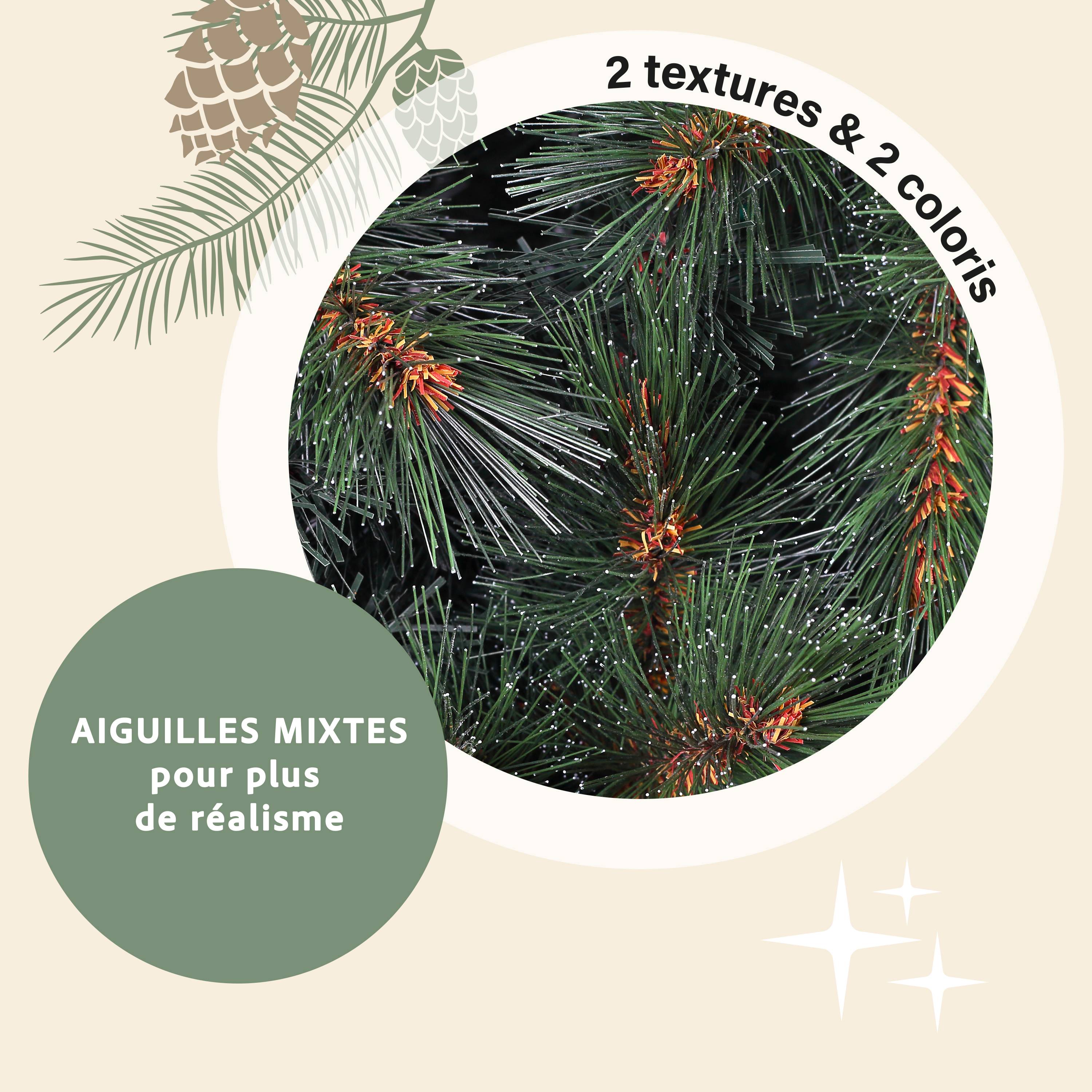 Ecloz - Árbol de Navidad artificial Huez - 255 cm - ECLOZ - Imagen 2