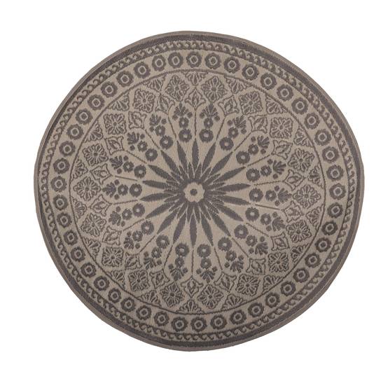 Tapis d'extérieur Polypropylène Gris Ø 170 cm - ESSCHERT DESIGN