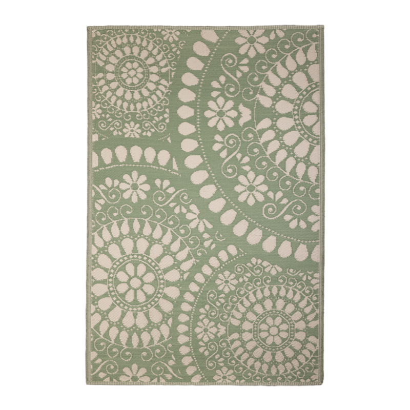 Tapis de jardin rectangulaire polypropylène vert L.121 cm l.182 cm ép.0.8 cm - Source - Imagen 2