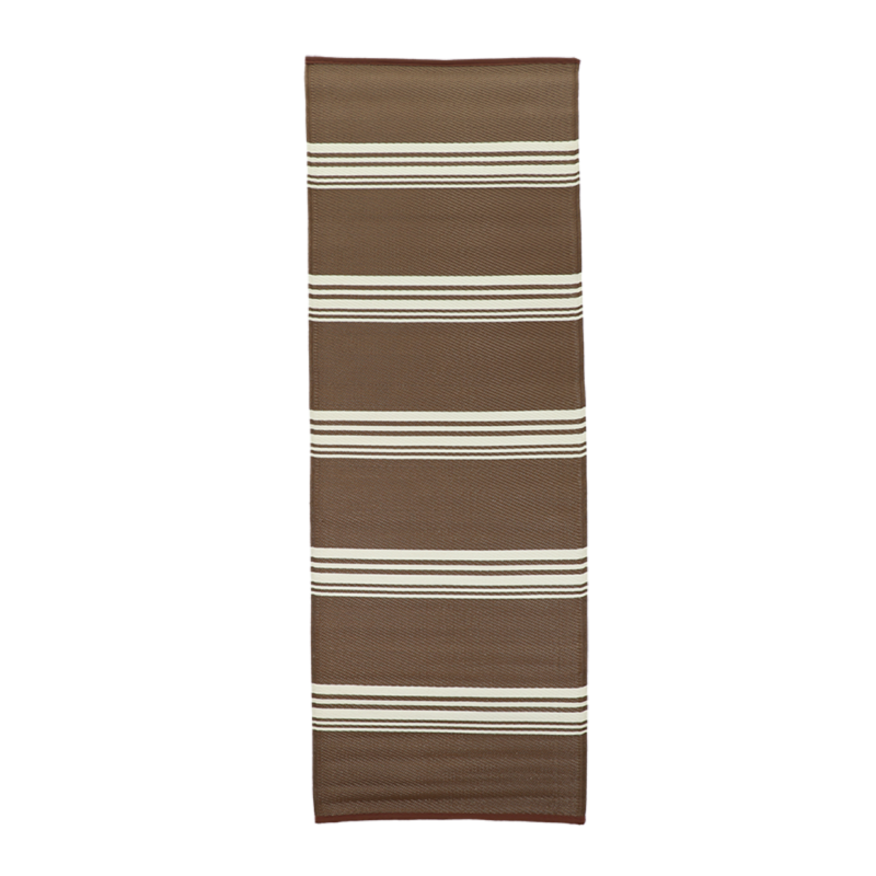 Tapis de jardin rectangulaire polypropylène marron L.68,5 l.197,5 H.0,6 cm - Source