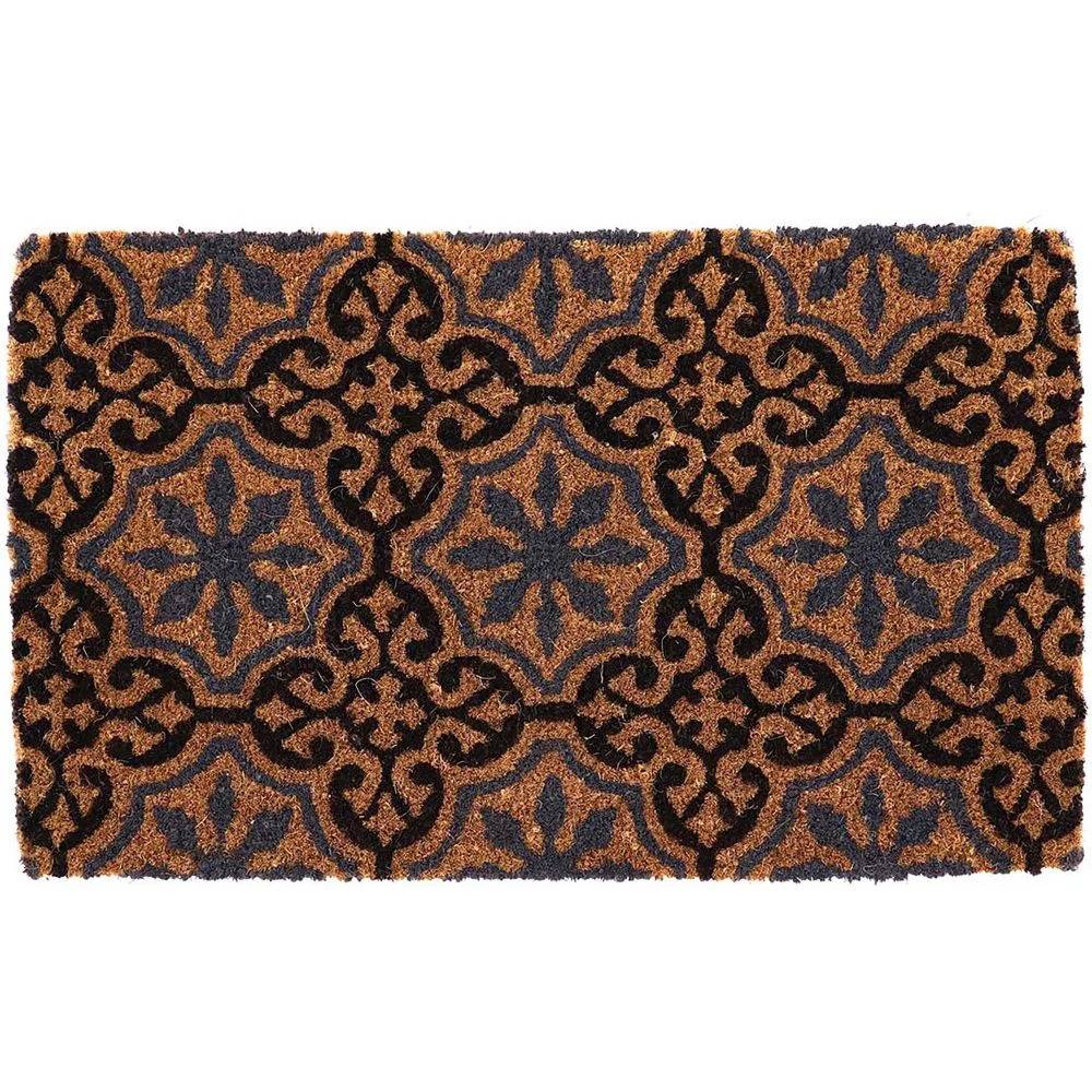 Paillasson fibres coco motifs 75 x 45 cm rosettes – ESSCHERT DESIGN - Image 7