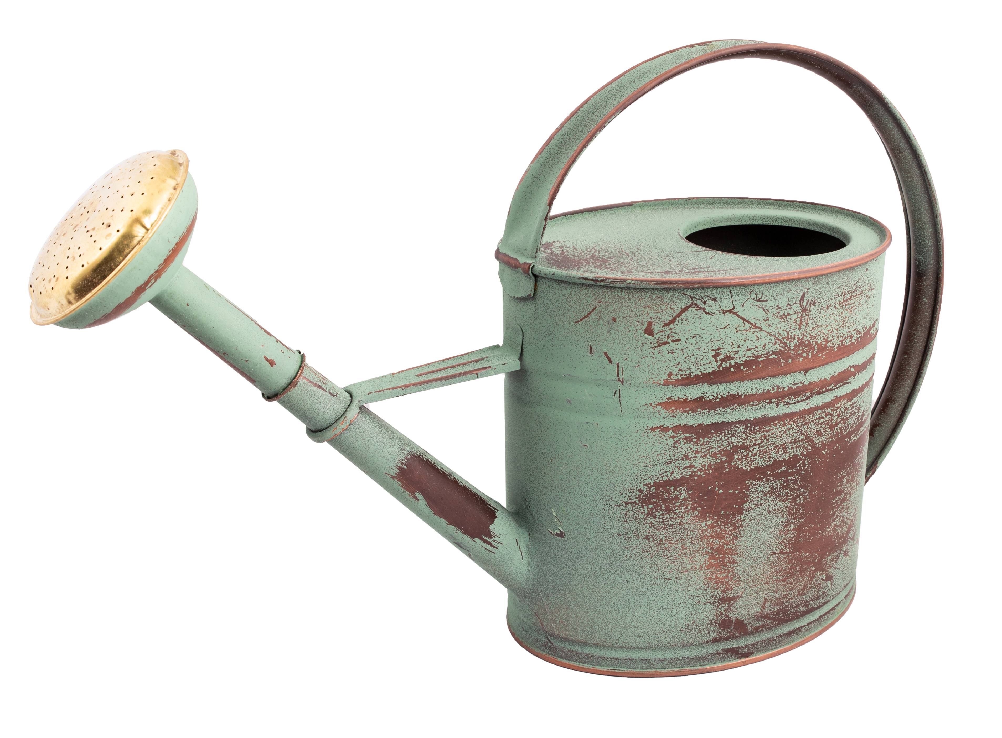 Arrosoir Acier Vert Vieilli 4 L H 30 cm L 41 cm - GUILLOUARD