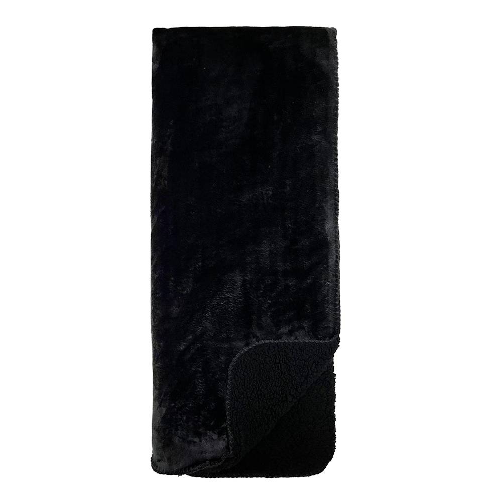 Ecloz - Plaid noir dos sherpa - ECLOZ
