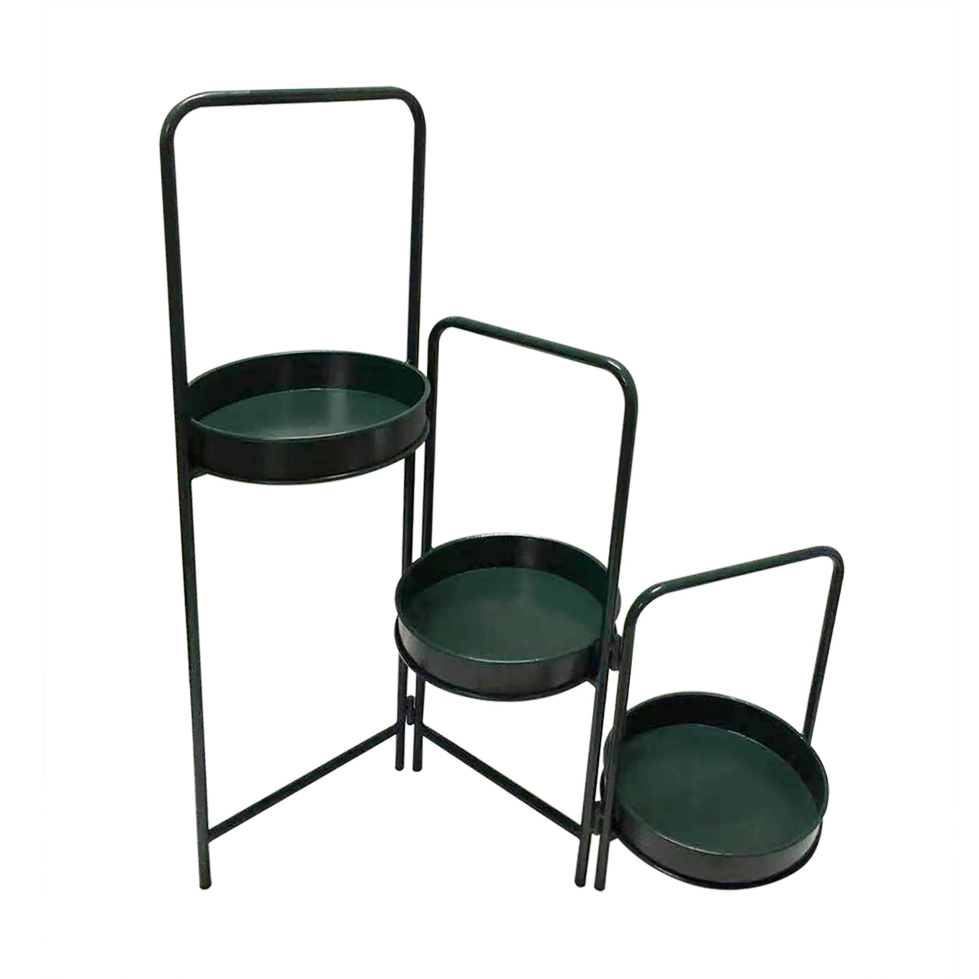 Ecloz - Ecloz - Support pliable pour pots de fleurs en métal Vert
