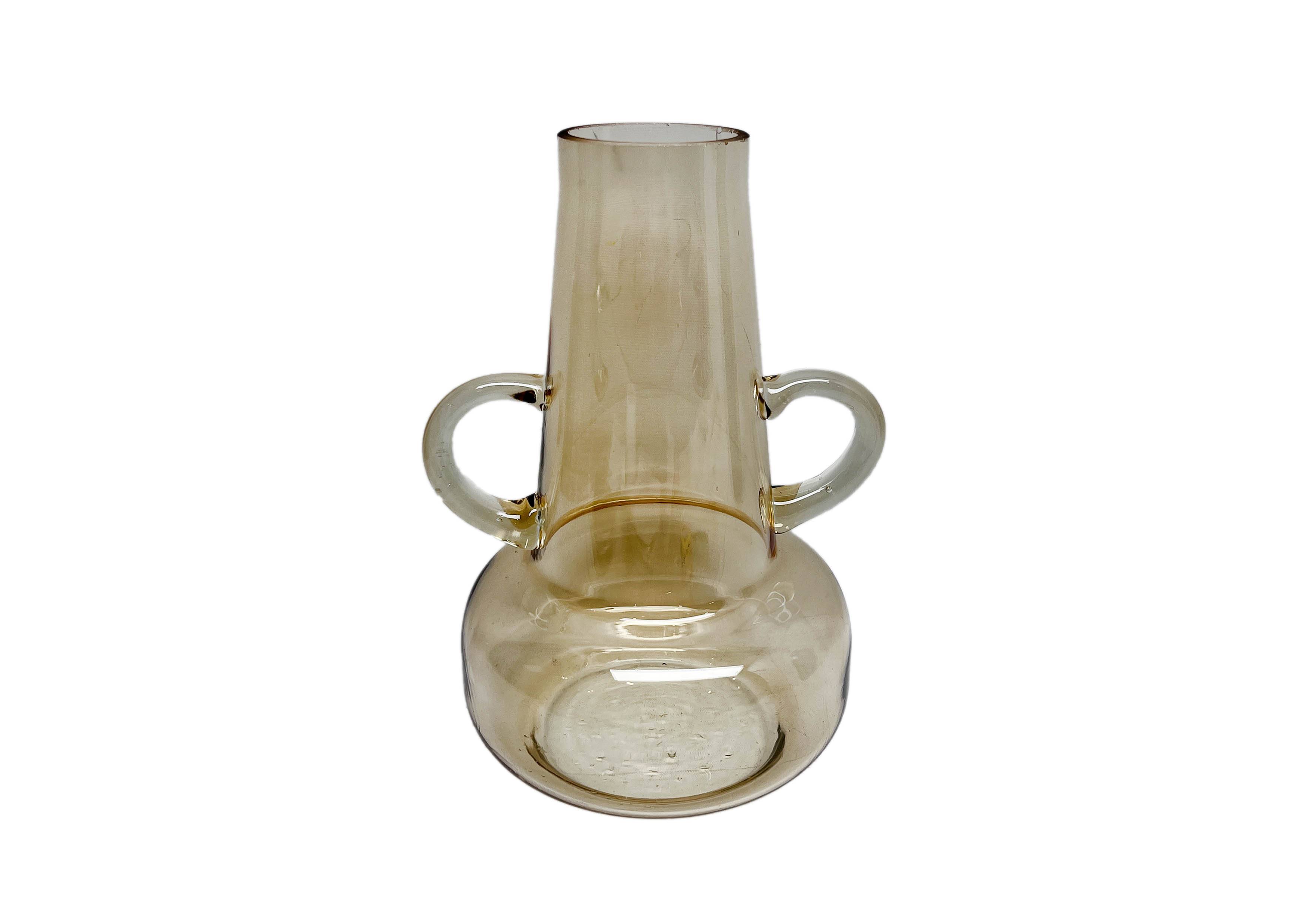 Ecloz - Ecloz - Vase en verre double anses H.26 cm