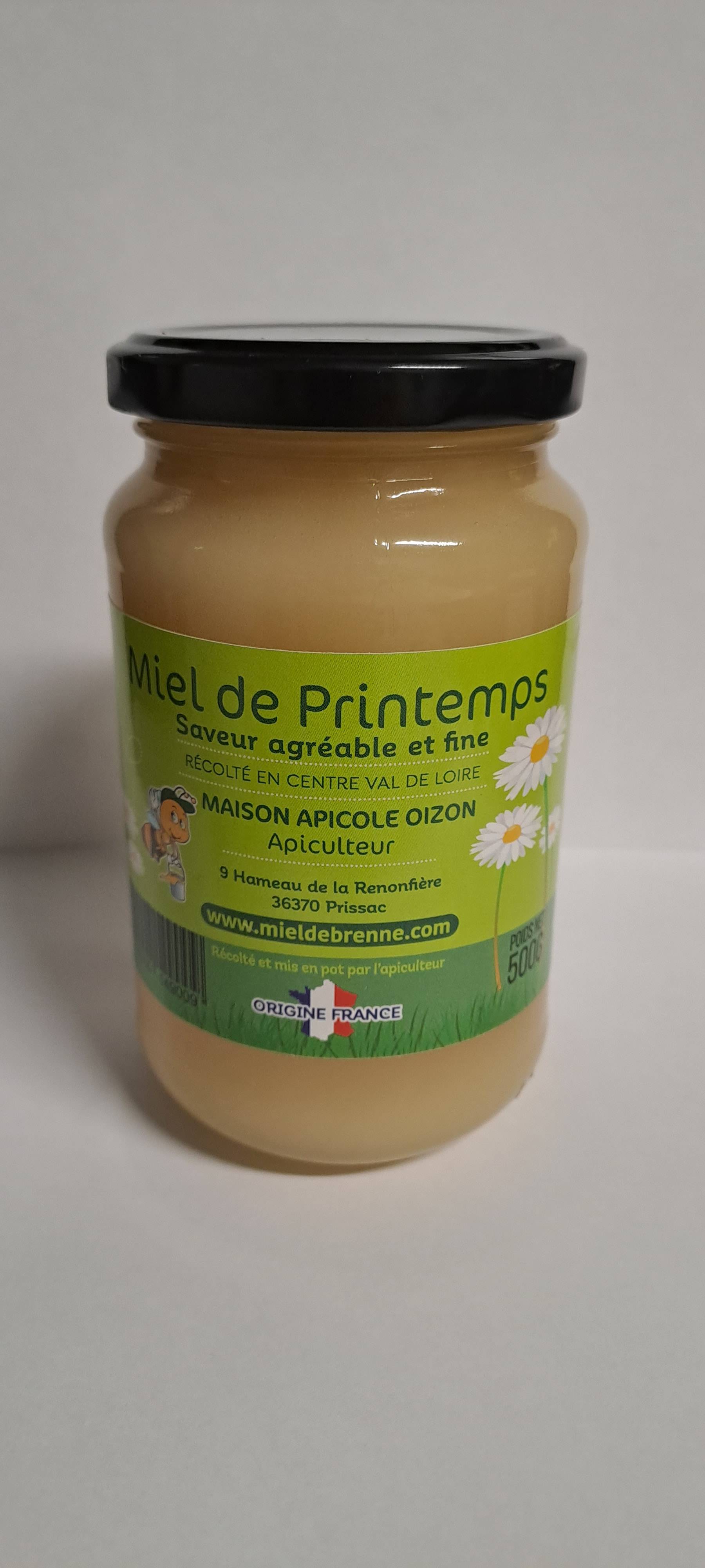 Miel crémeux de printemps 500 g - HERVÉ OIZON / MIEL DE BRENNE