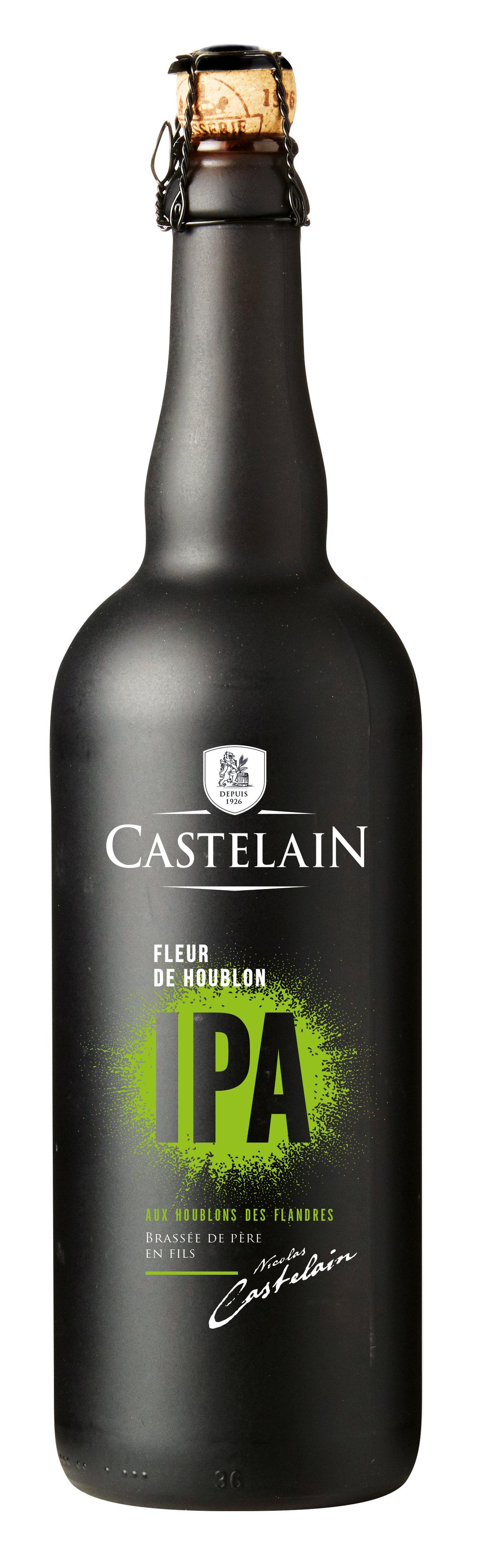 Castelain - Bière blonde IPA fleur de houblon 75 cl - Castelain - Imagen 1