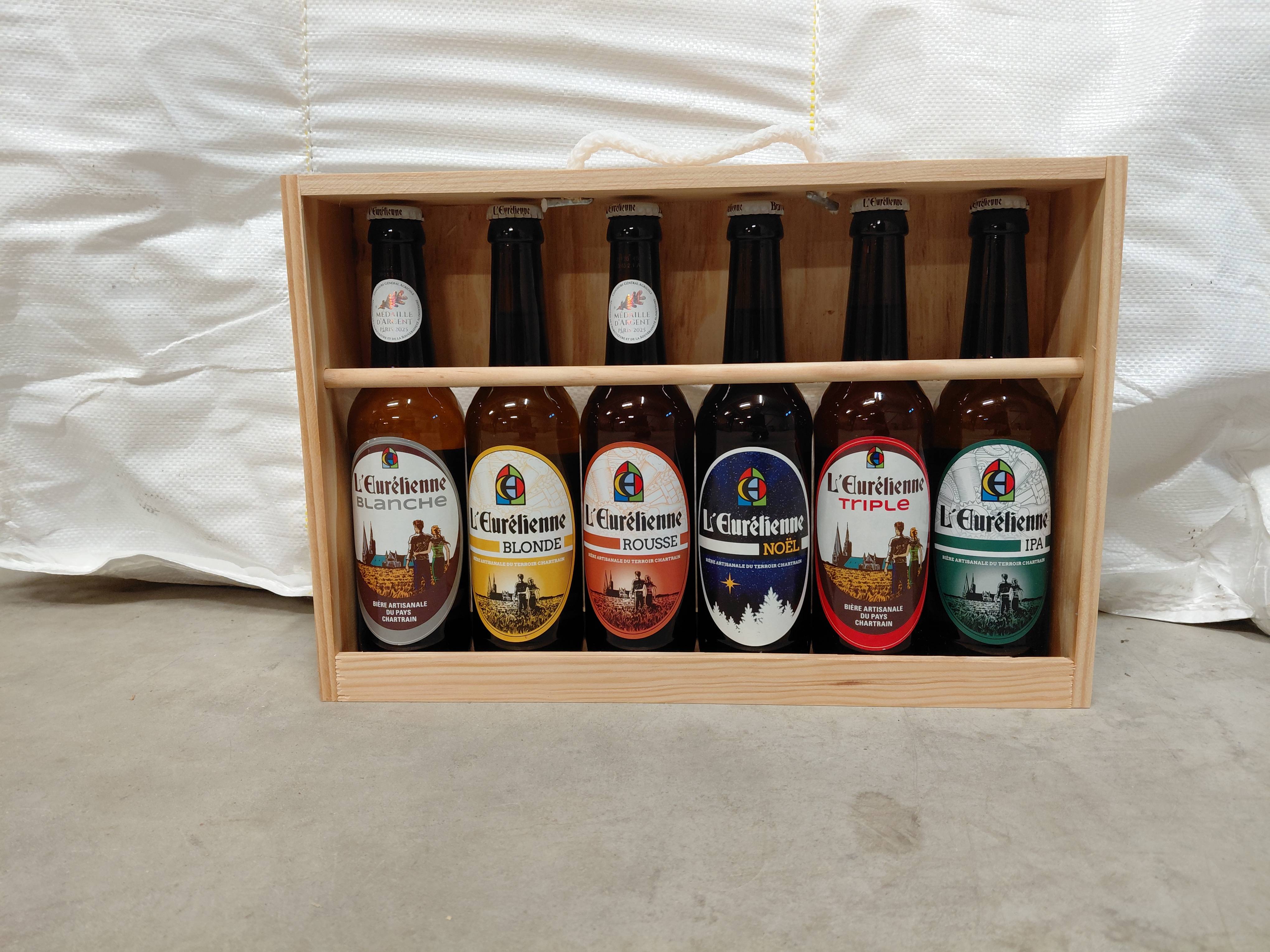 L'eurelienne - Coffret bois "découverte" 6 bières x33 cl - L'Eurélienne - Image 2