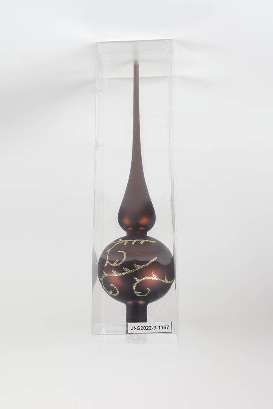 Ecloz - Cimier pointe en verre - marron - Ø. 8 cm - ECLOZ - Image 2